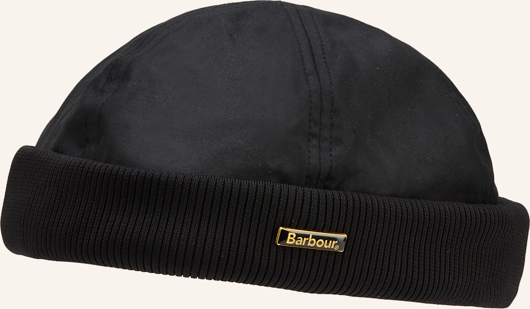 Barbour Mütze Oakmoor Wax schwarz