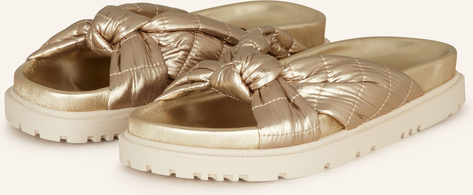 Carrano Pantoletten gold