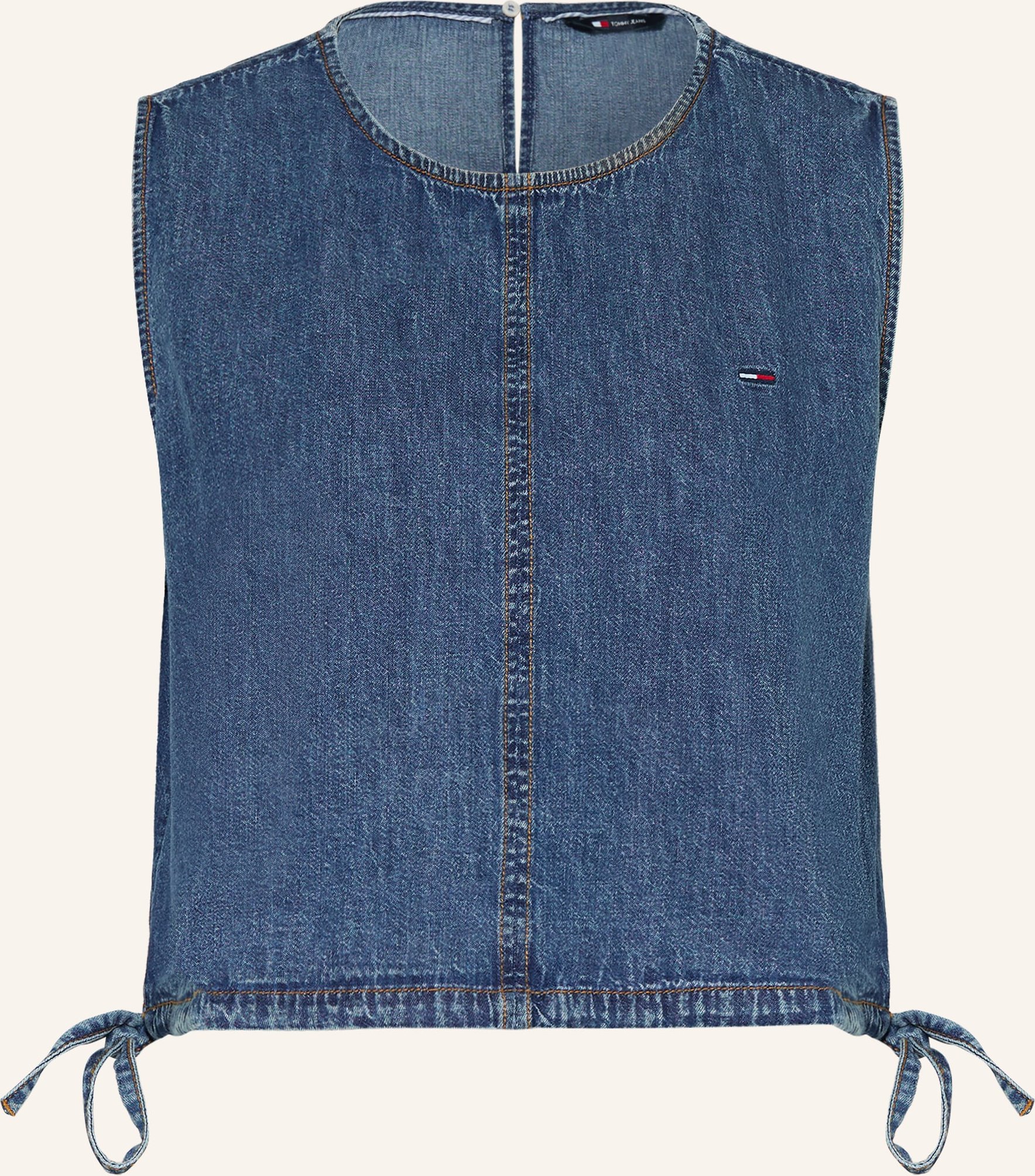 Tommy Jeans Top In Jeansoptik blau