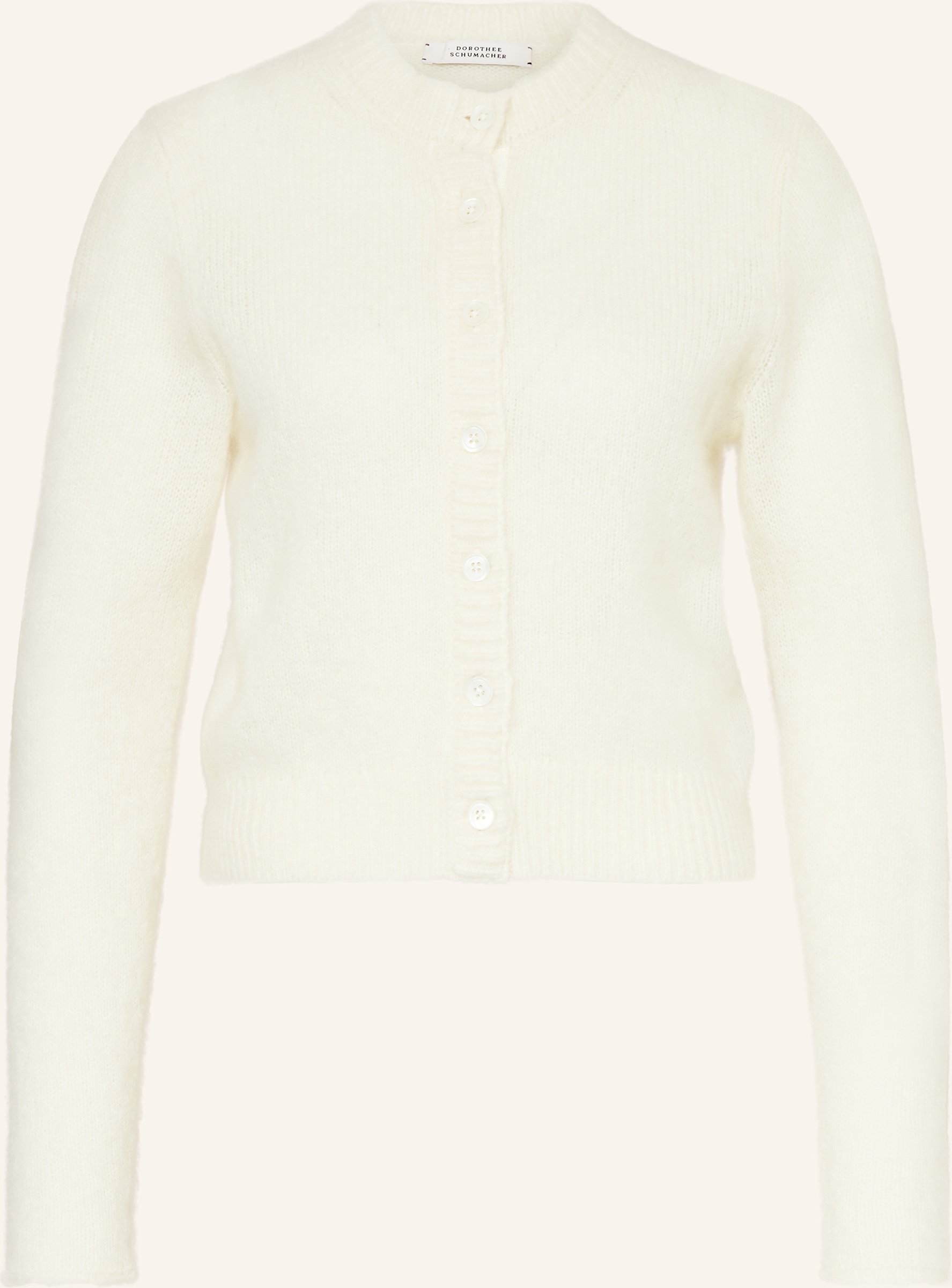 Dorothee Schumacher Strickjacke Luxury Love Aus Cashmere weiss