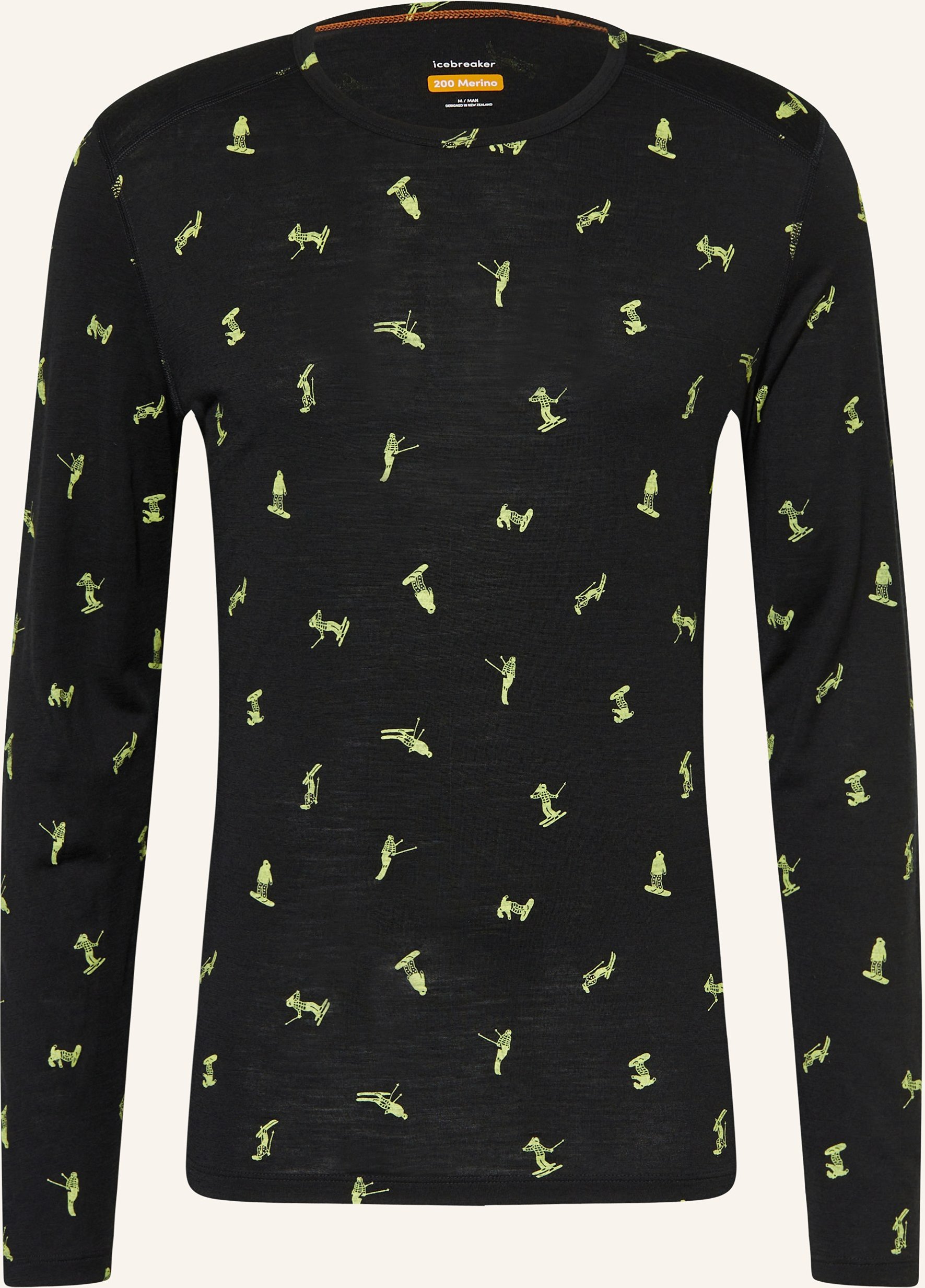 Icebreaker Funktionsshirt Oasis Aus Merinowolle schwarz