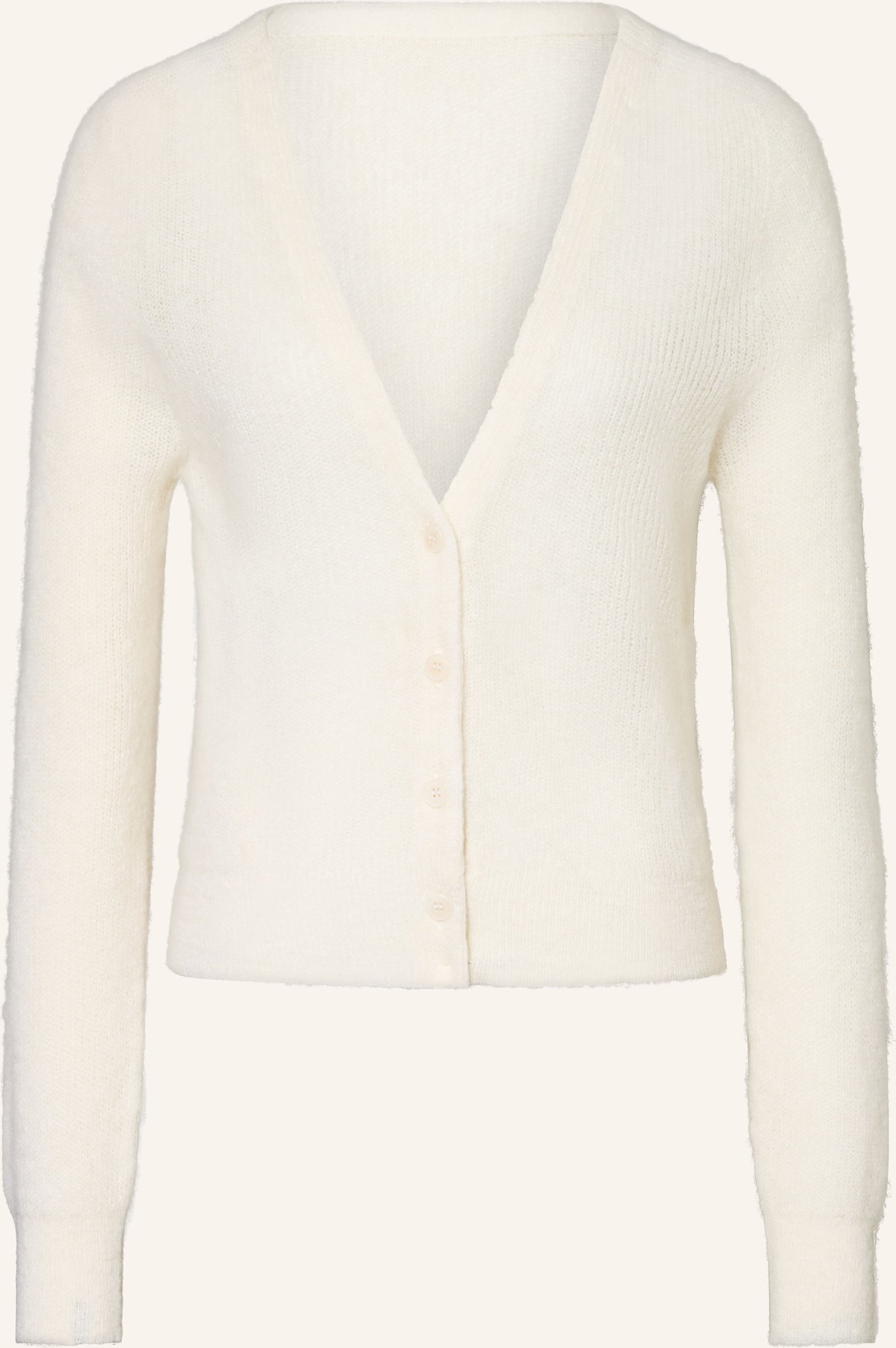 Drykorn Strickjacke Gertija Mit Alpaka weiss