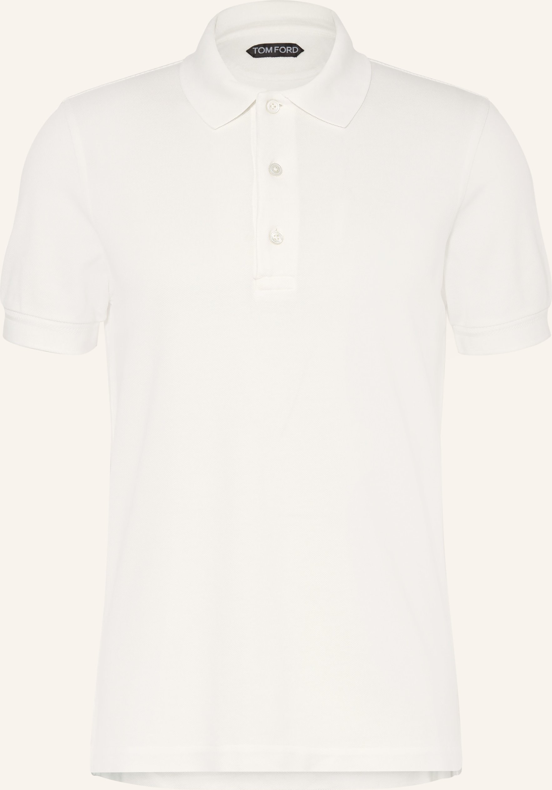 Tom Ford Piqué-Poloshirt weiss