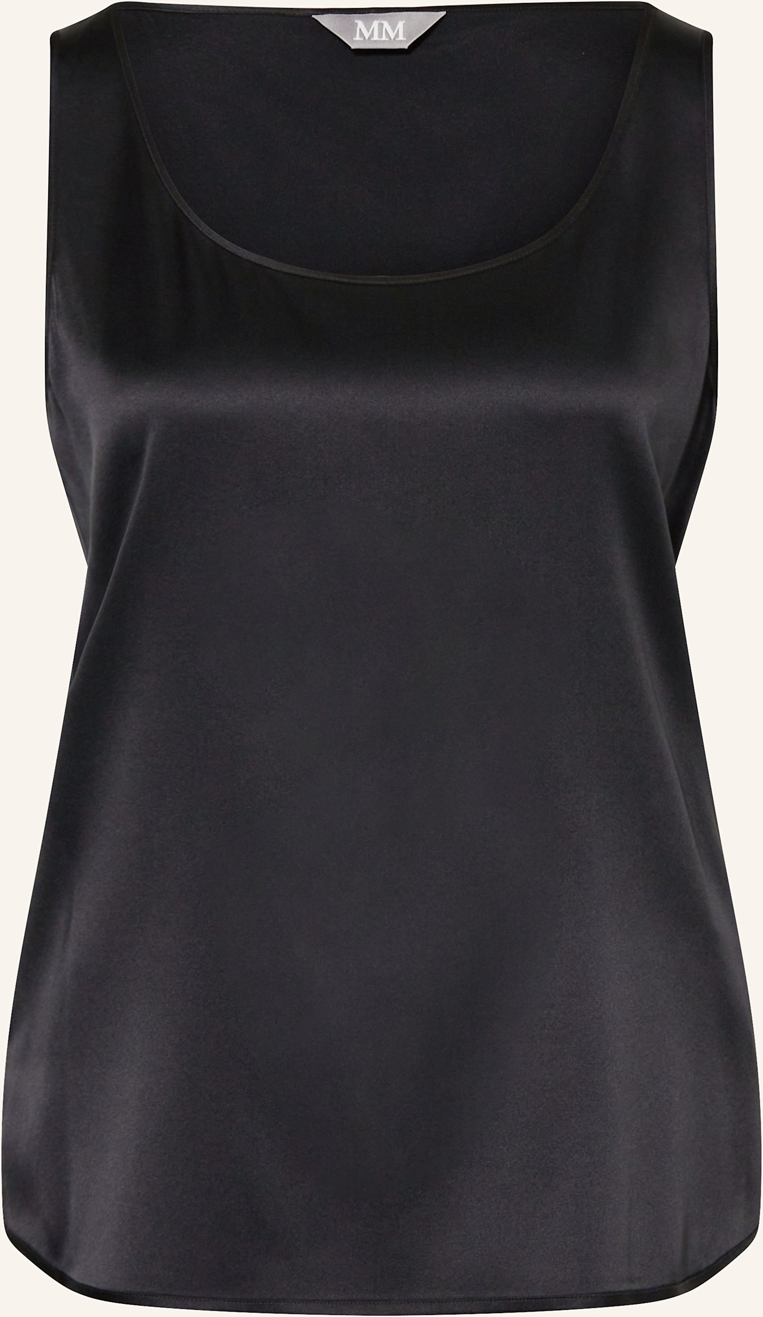 Mm Satintop Pan Aus Seide schwarz