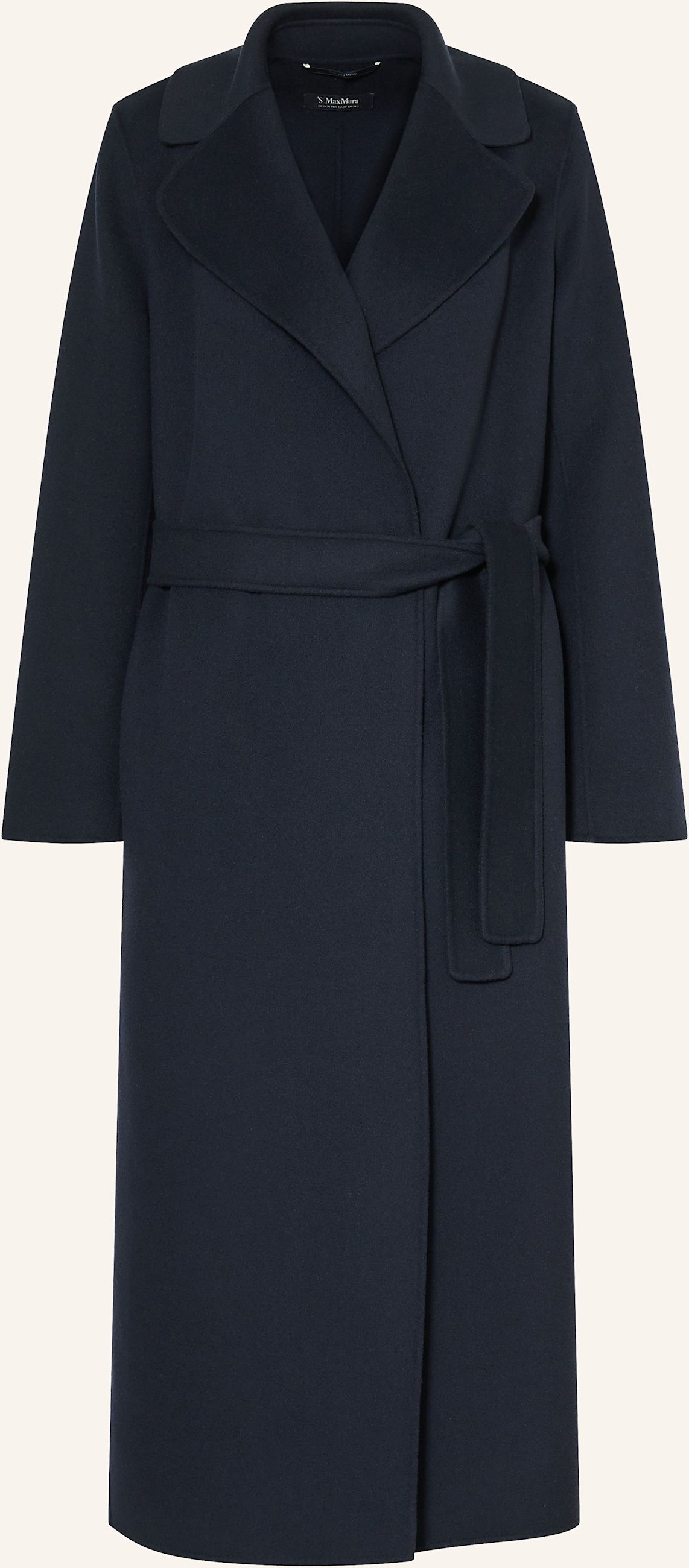 S Max Mara Wollmantel Poldo blau