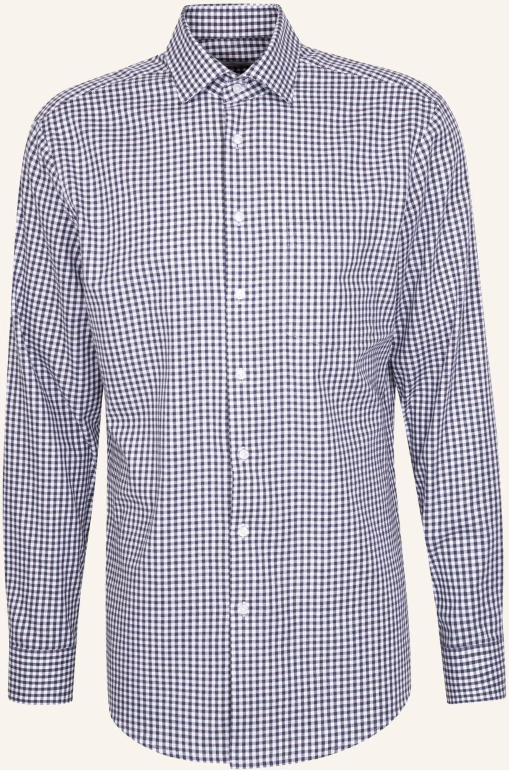 Seidensticker Flanellhemd Regular Fit blau