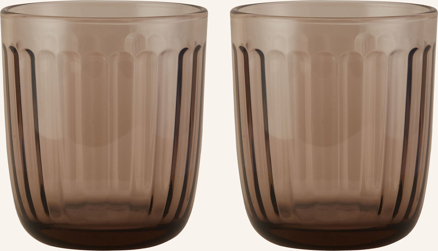 Iittala 2er-Set Trinkgläser Raami braun