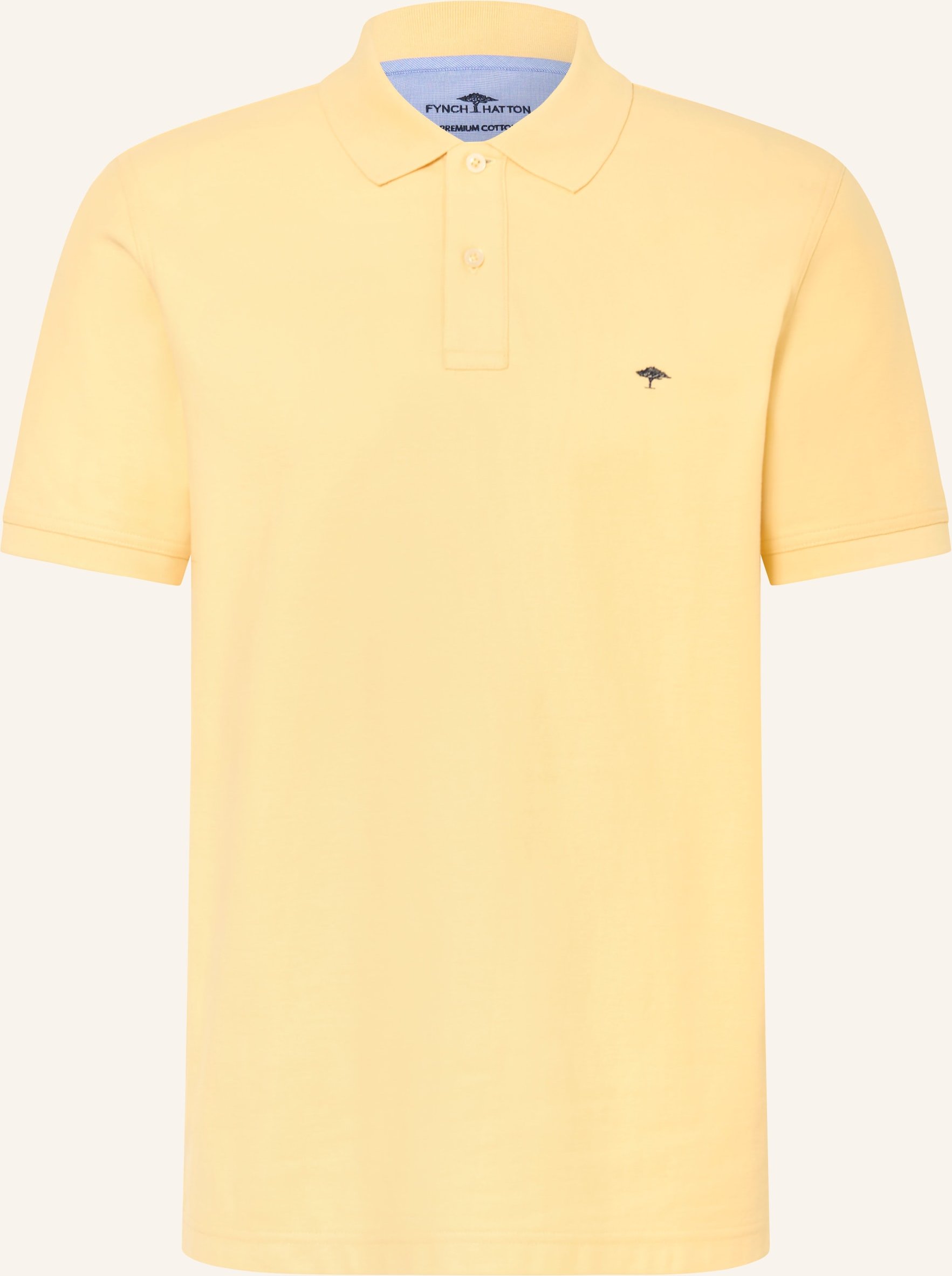 Fynch-Hatton Piqué-Poloshirt gelb