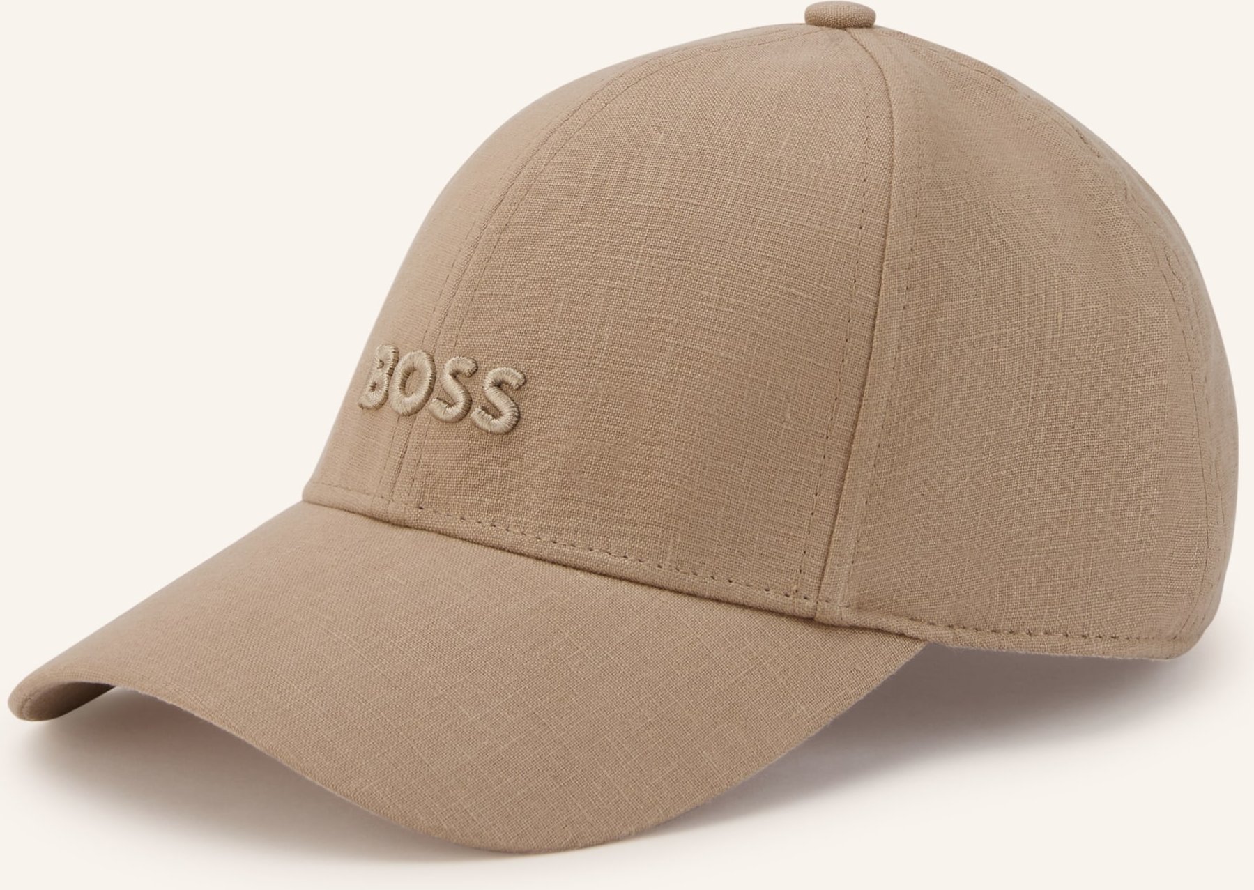 Boss Leinen-Cap Ari beige