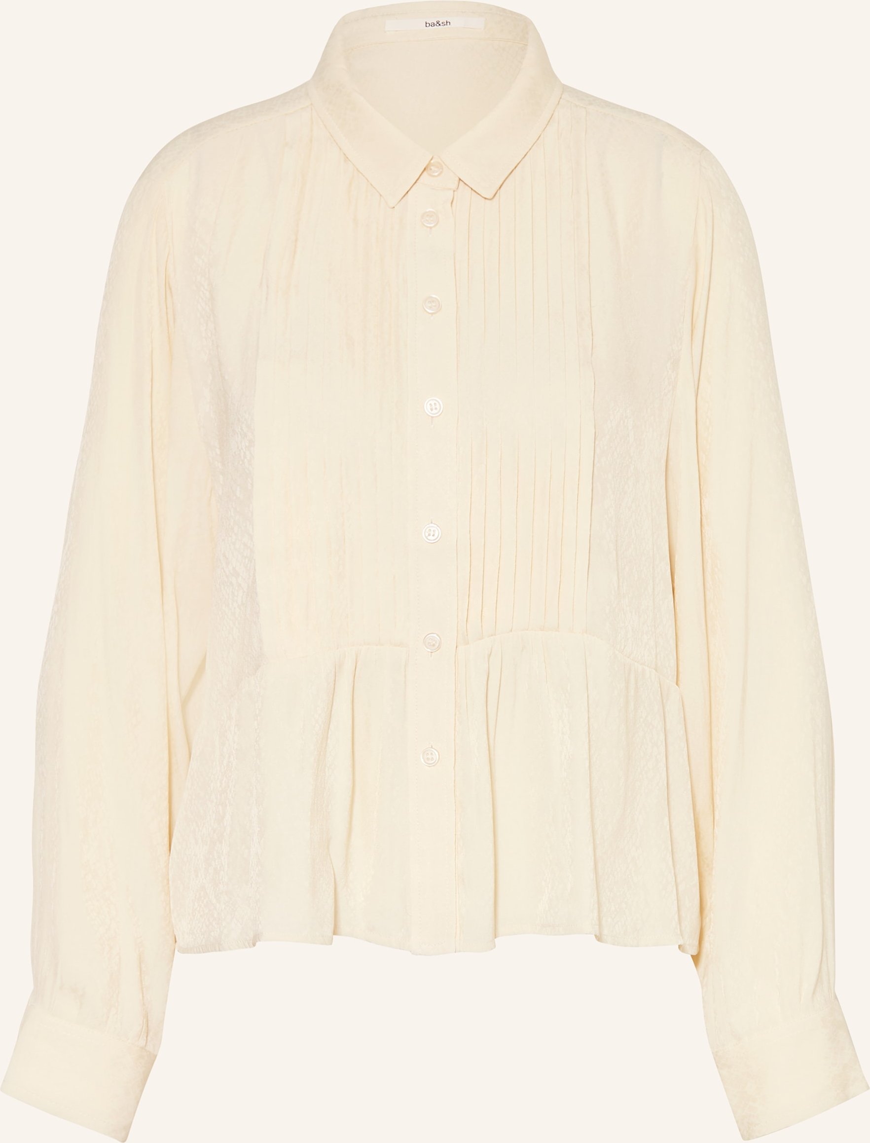 Ba&Sh Hemdbluse Riata Mit Plissees beige