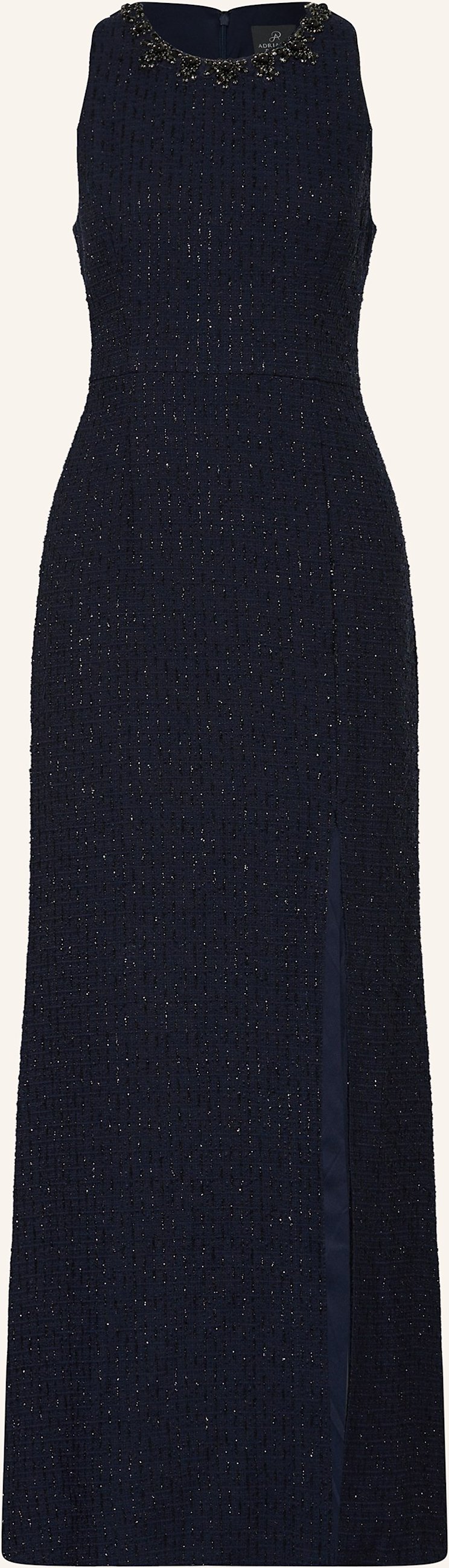 Thumbnail - Adrianna Papell Tweed-Kleid Mit Schmucksteinen blau