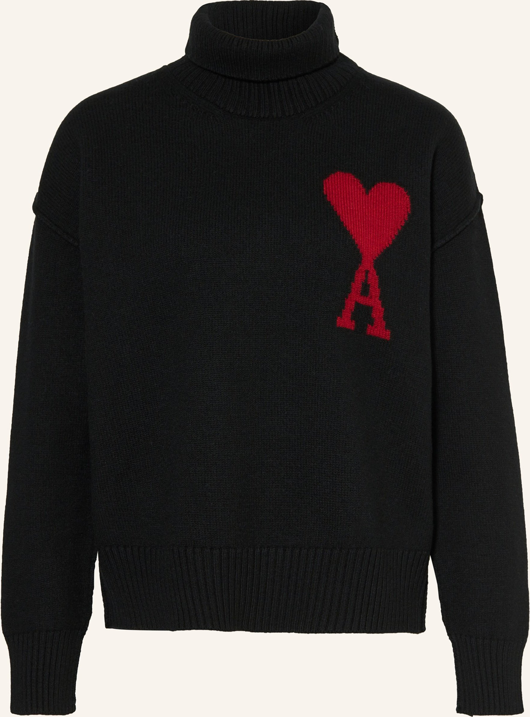 Thumbnail - Ami Paris Rollkragenpullover schwarz