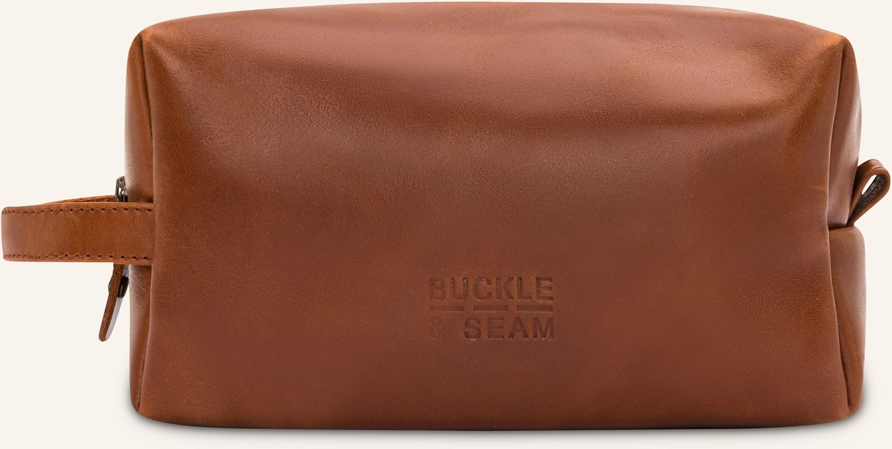 Buckle & Seam Kulturtasche Everest braun