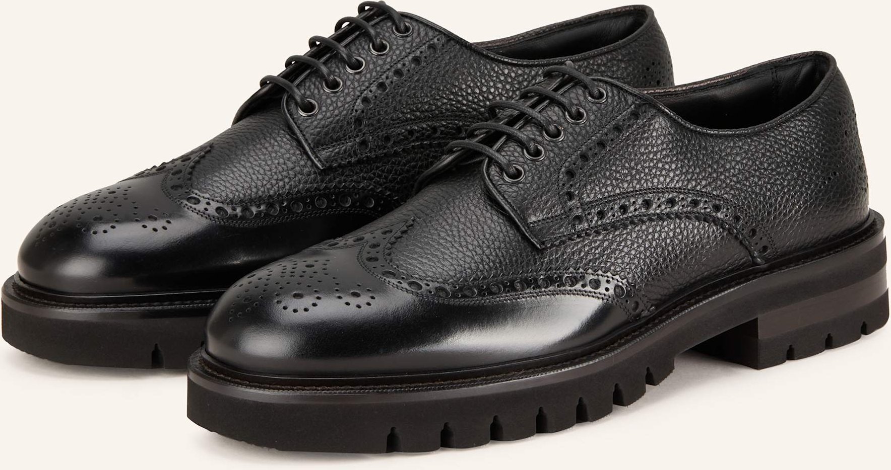 Ferragamo Schnürer Aspen schwarz