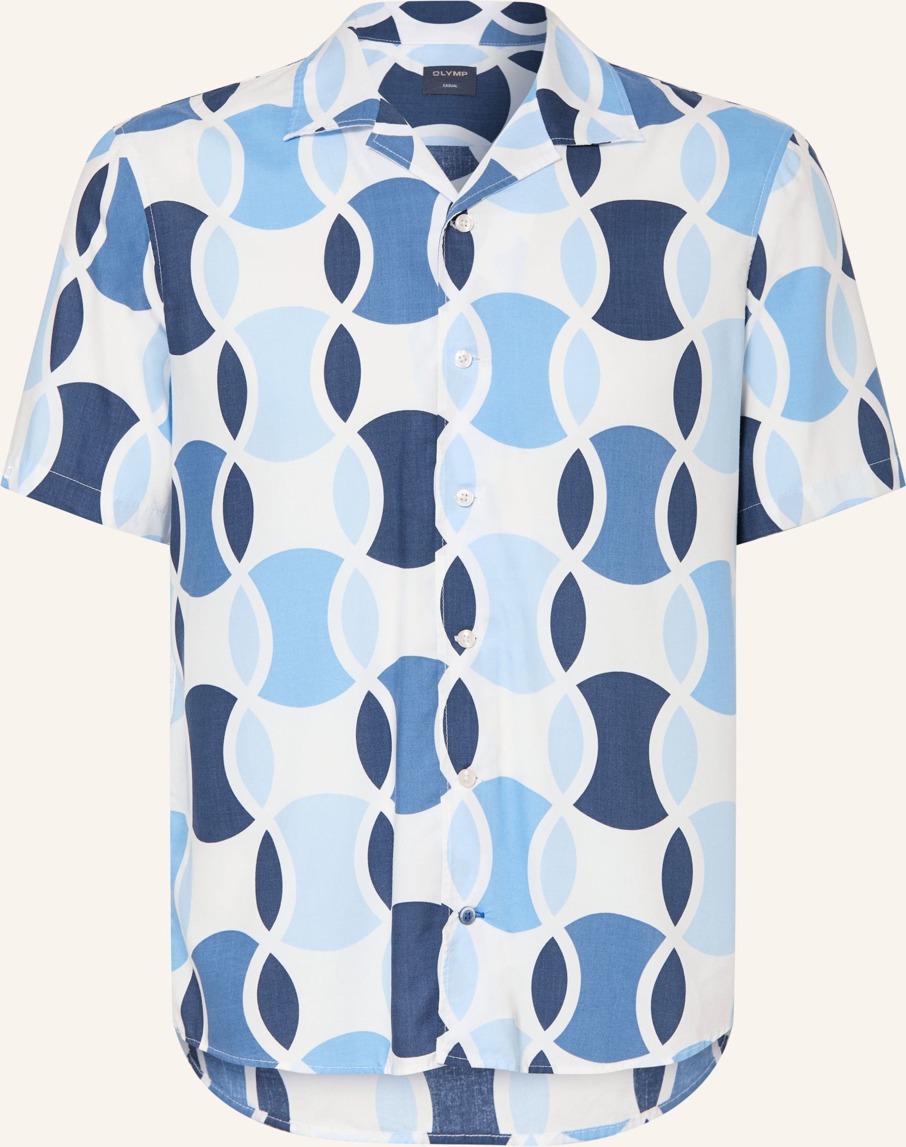 Olymp Resorthemd Casual Regular Fit blau