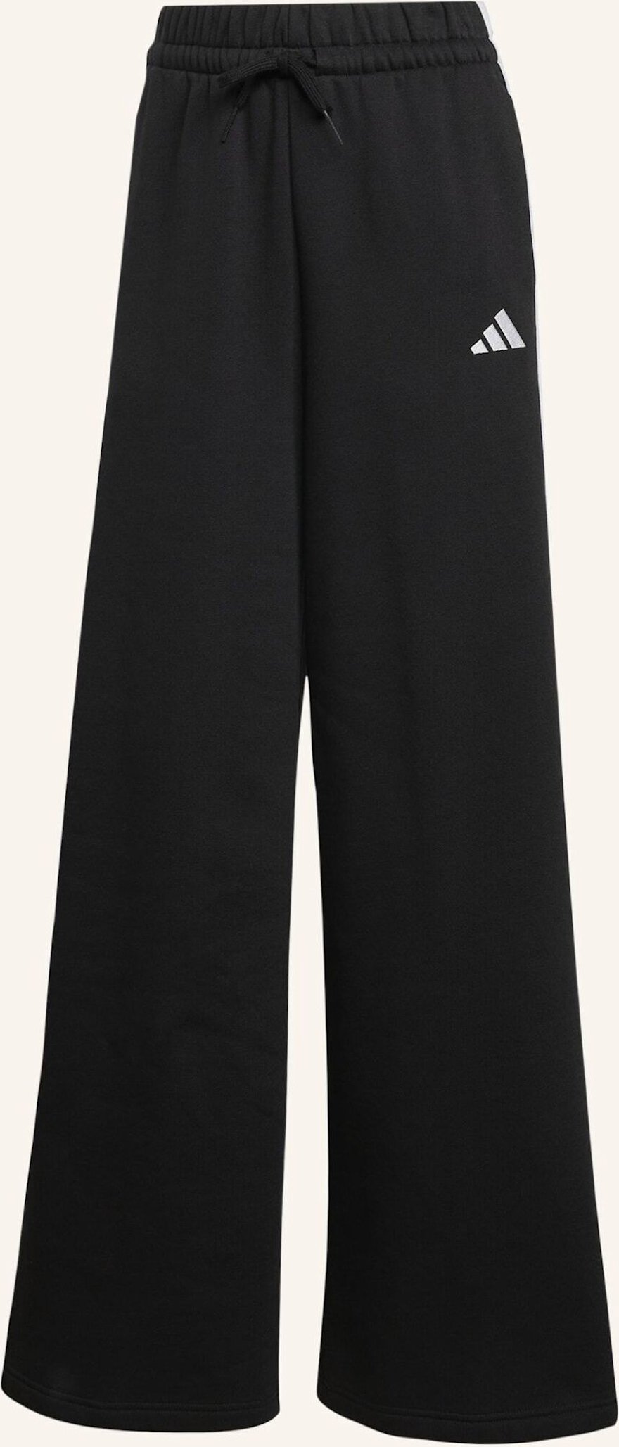 Thumbnail - Adidas Adidas 3-Streifen Fleecehose, Weit Geschnitten schwarz