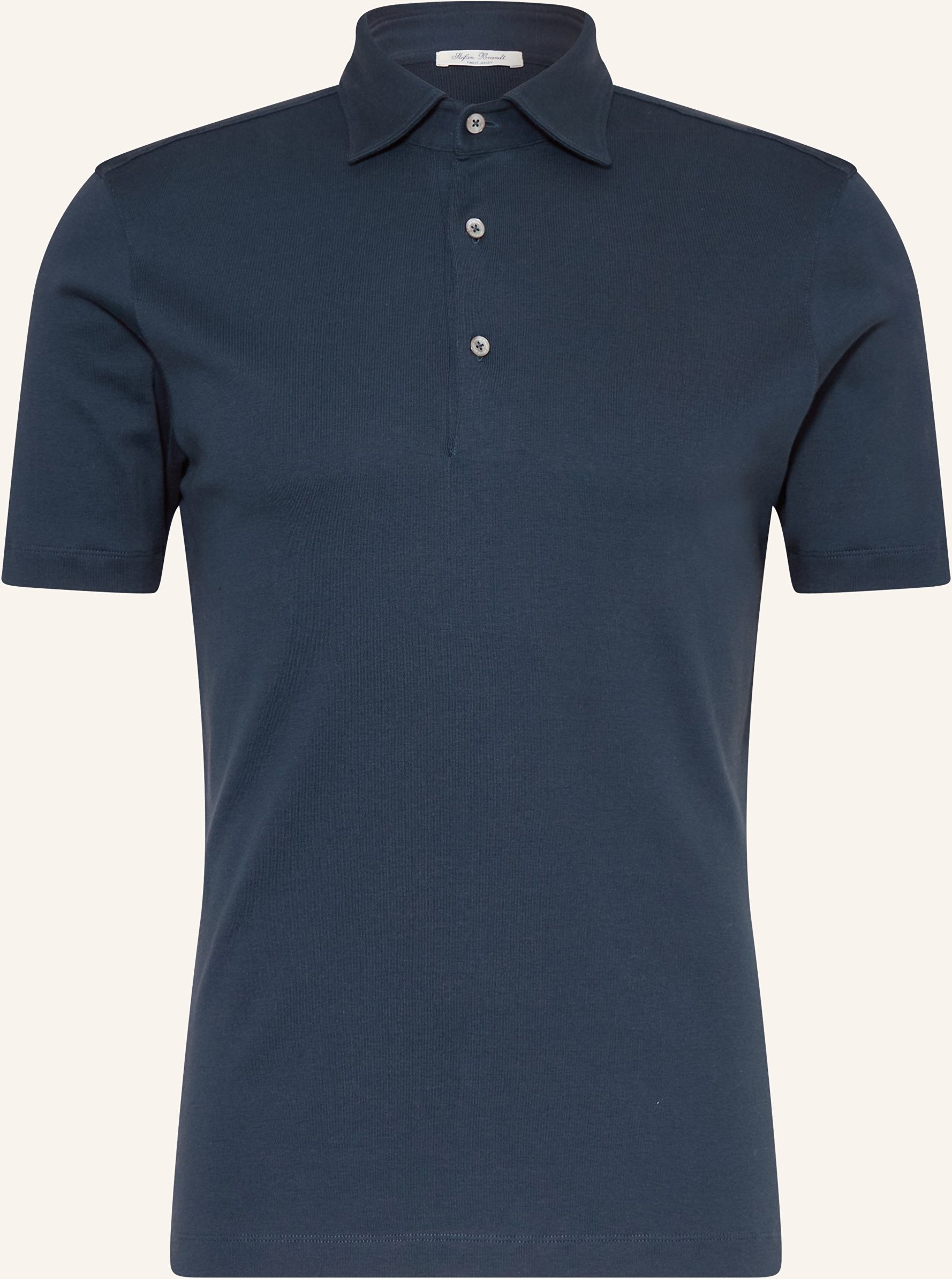 Stefan Brandt Jersey-Poloshirt Luca blau