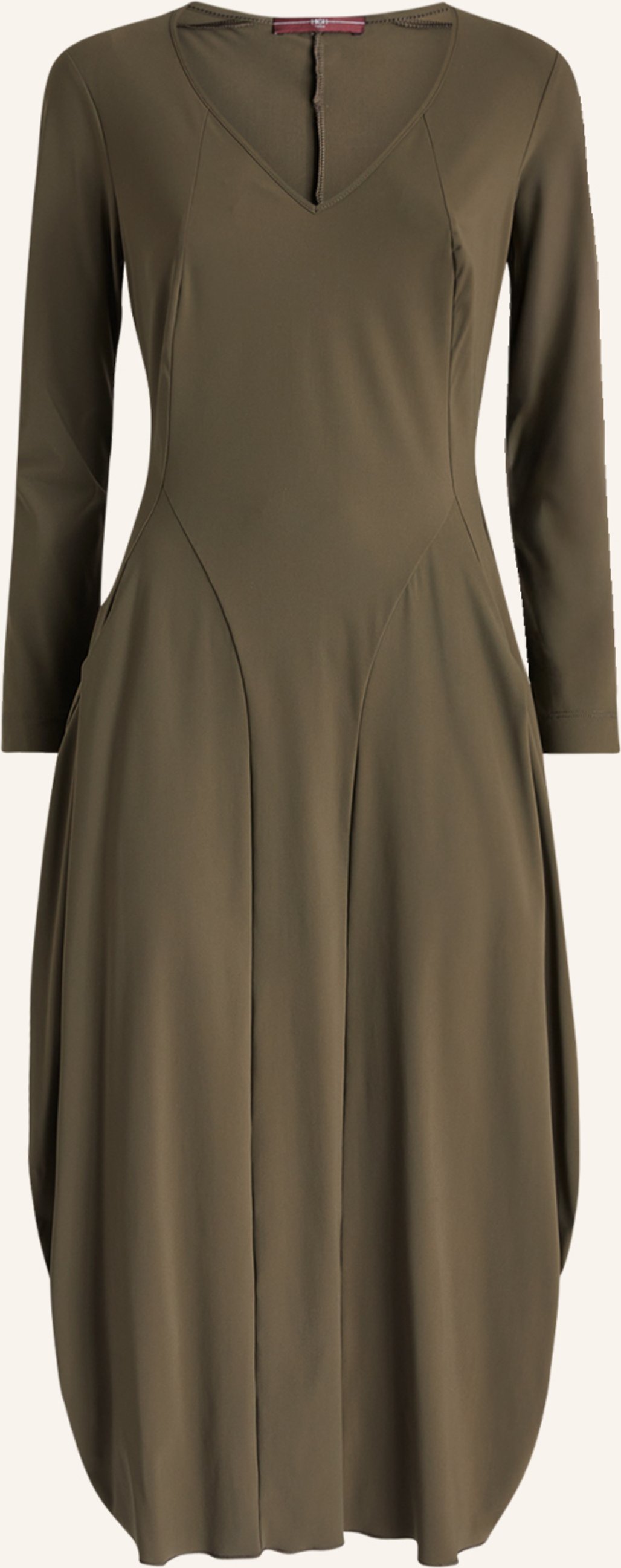 High Jerseykleid At-Length gruen