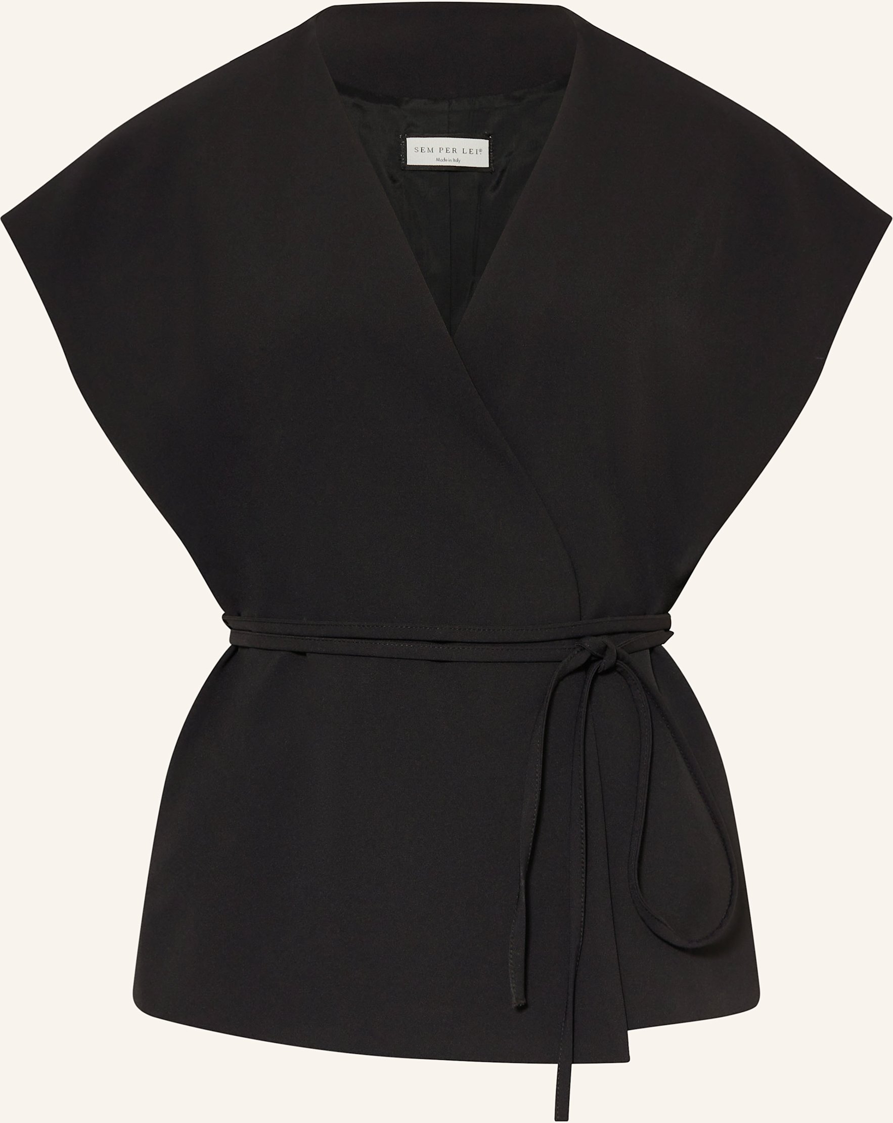 Sem Per Lei Blazerweste schwarz