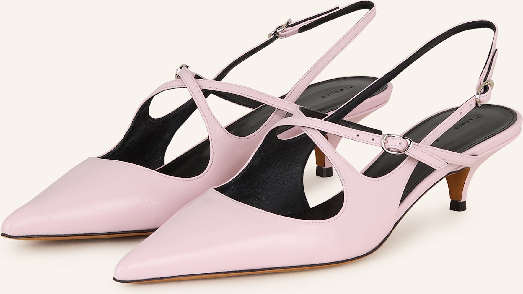Thumbnail - Proenza Schouler Slingpumps Slash rosa