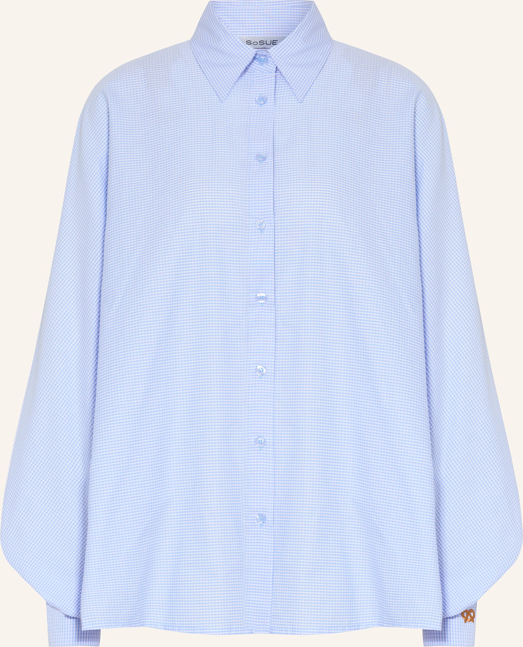 Sosue Oversized-Hemdbluse Antonina blau