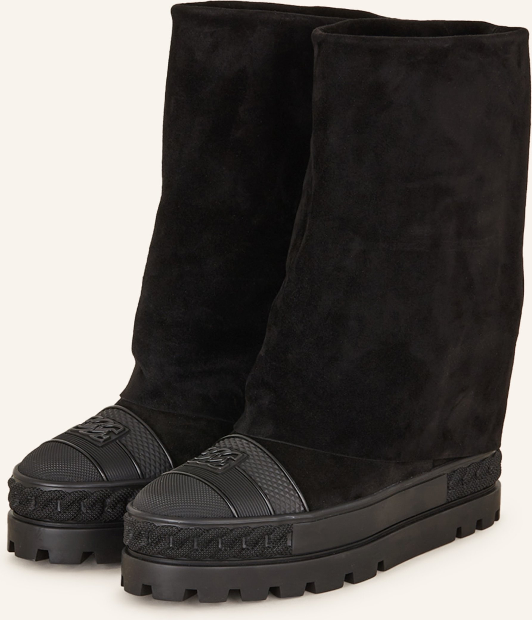 Thumbnail - Casadei Plateau-Boots Ginnica schwarz