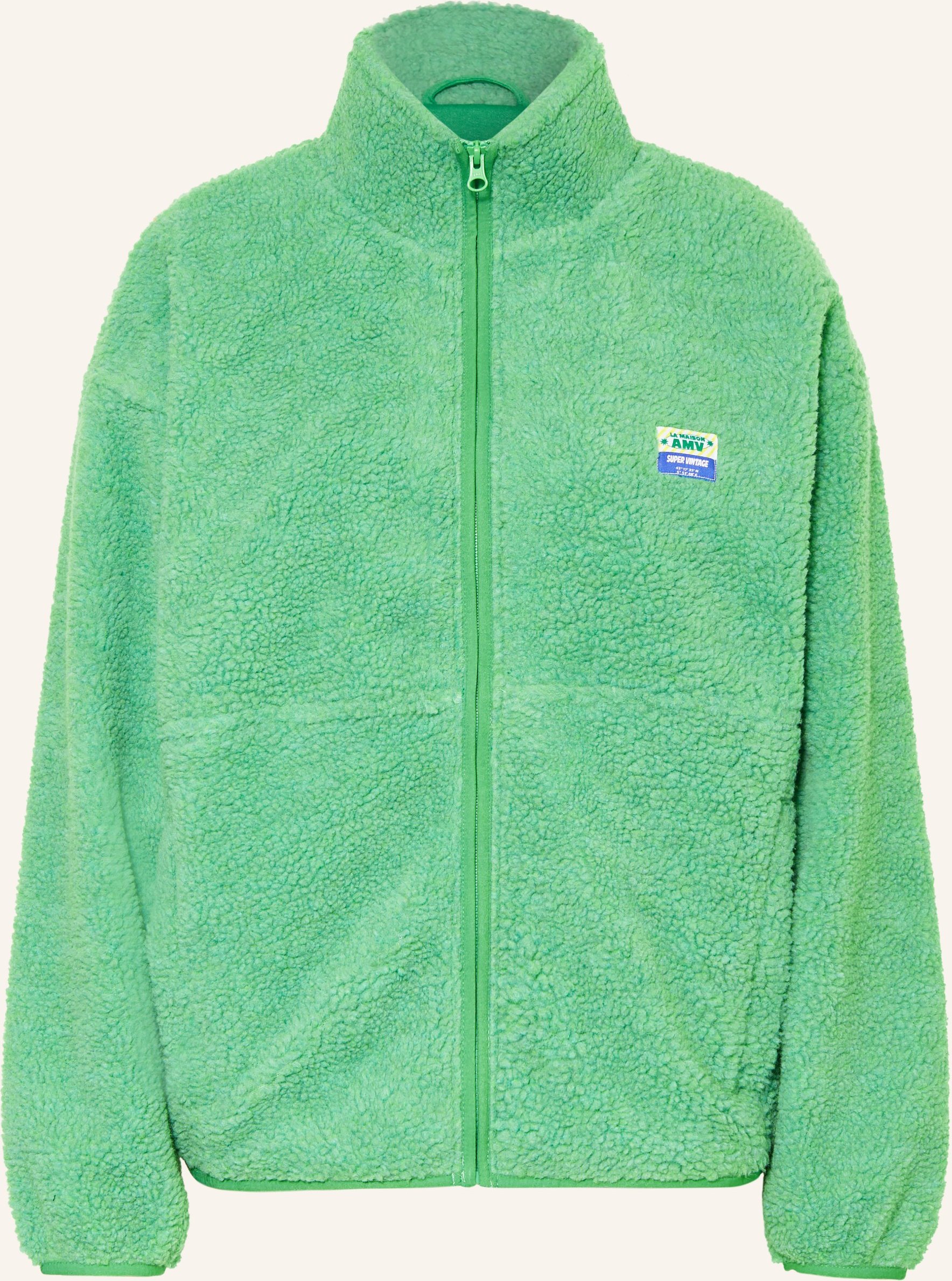 American Vintage Teddyfell-Jacke Hoktown gruen