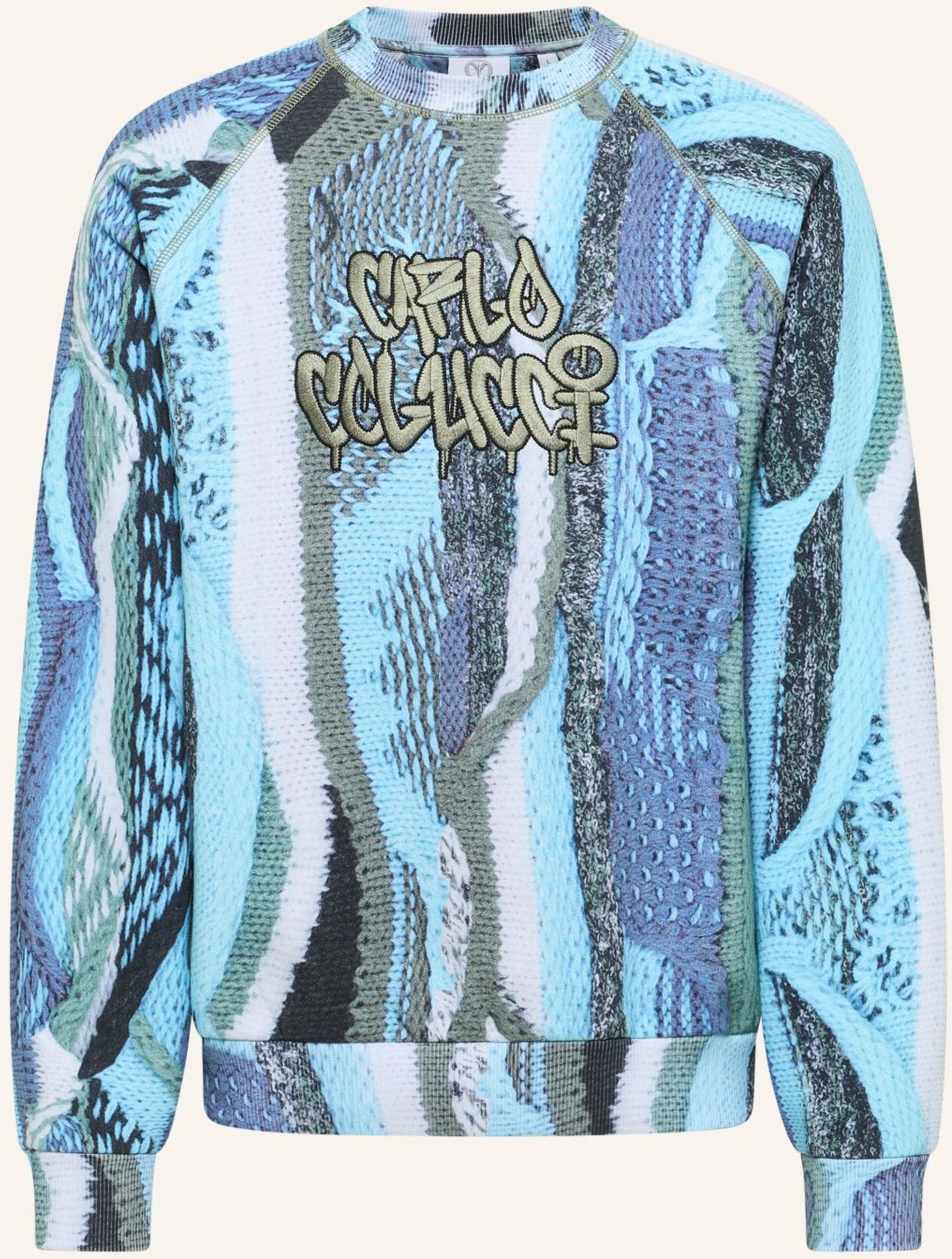 Carlo Colucci Sweatshirt - Zoom In Ettorelli blau