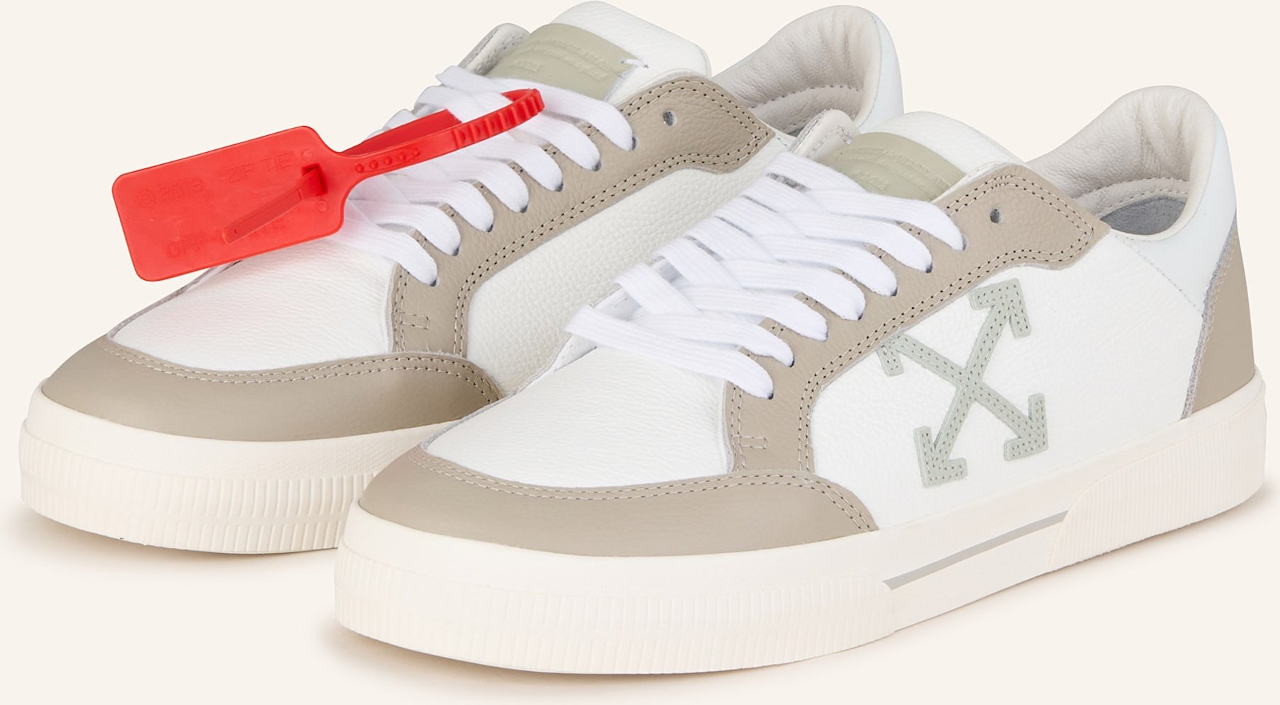 Thumbnail - Off-White Sneaker New Low Vulcanized weiss
