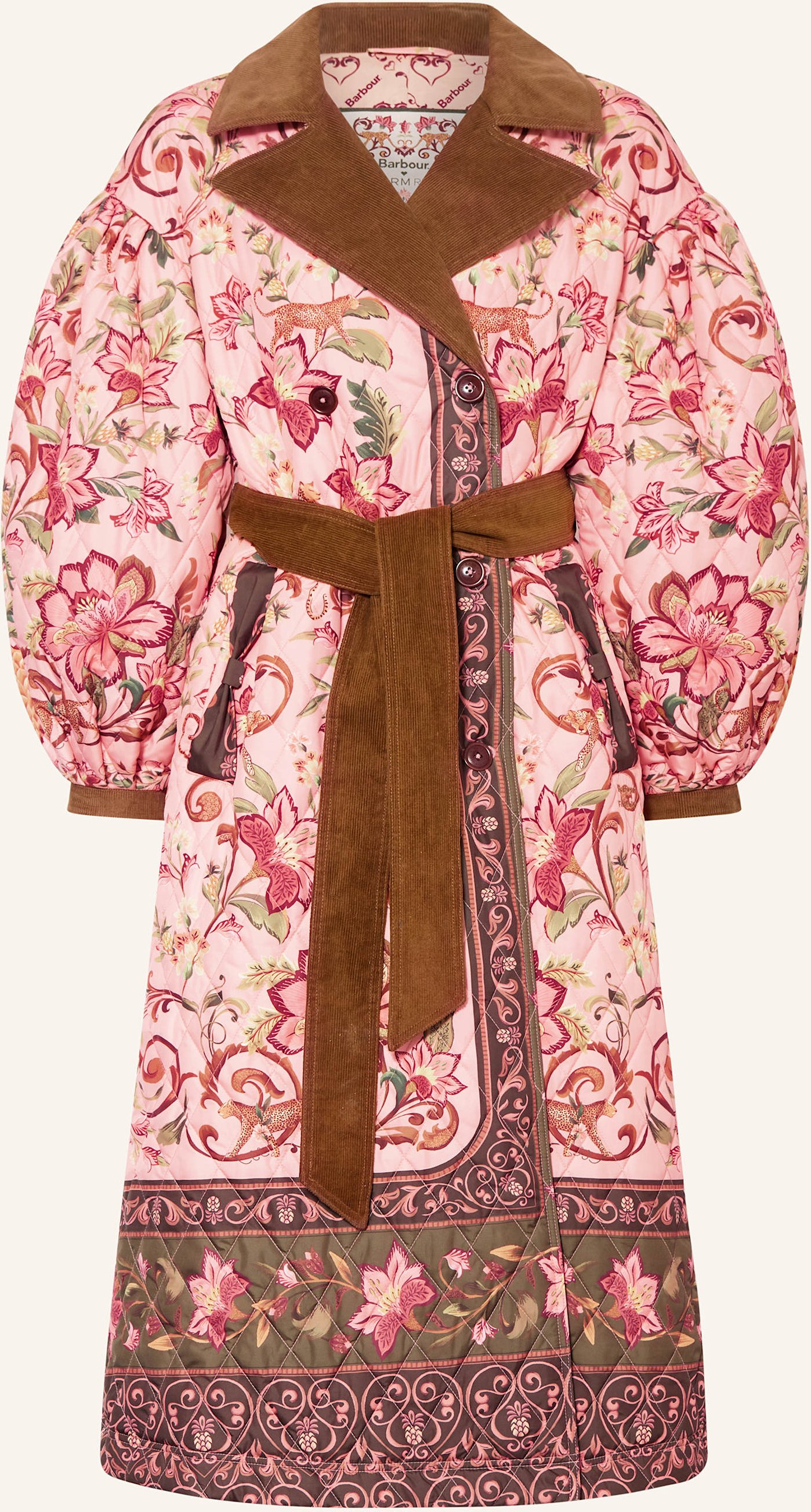 Barbour Steppmantel Cami Quilt rosa