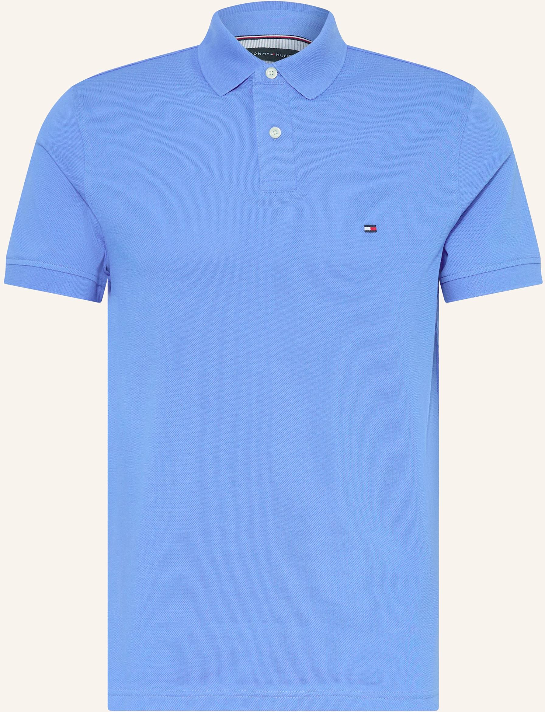 Tommy Hilfiger Piqué-Poloshirt Regular Fit blau