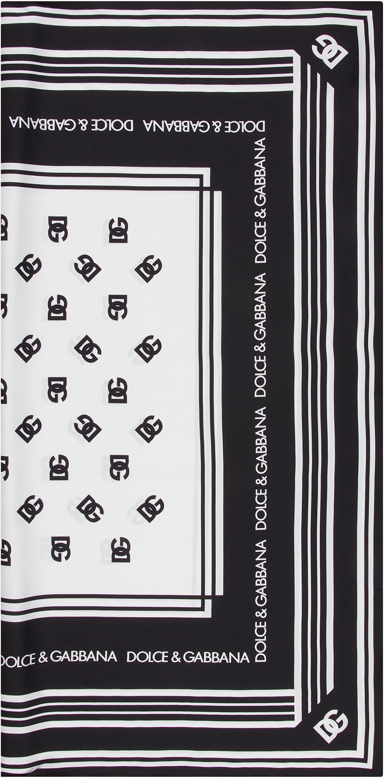 Dolce & Gabbana Seidentuch schwarz