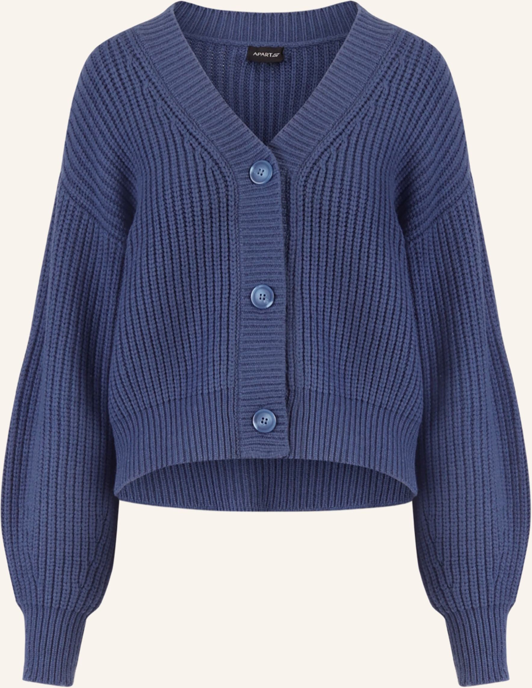 Thumbnail - Apart Oversized Strickjacke blau