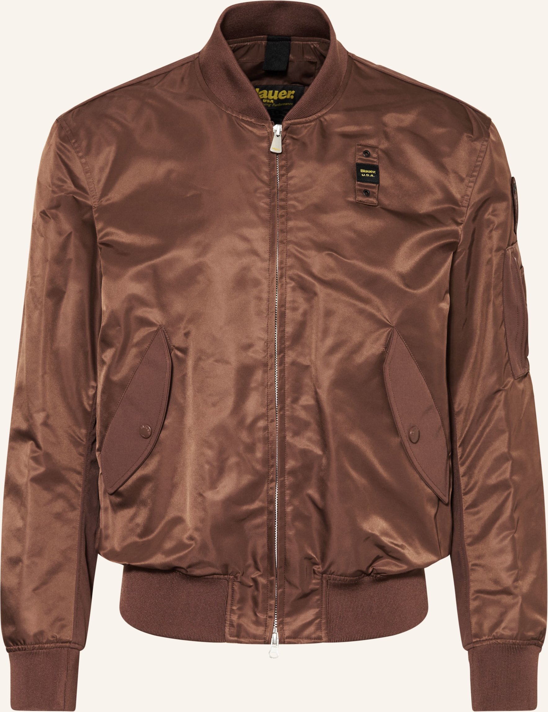 Blauer Blouson Rocky braun