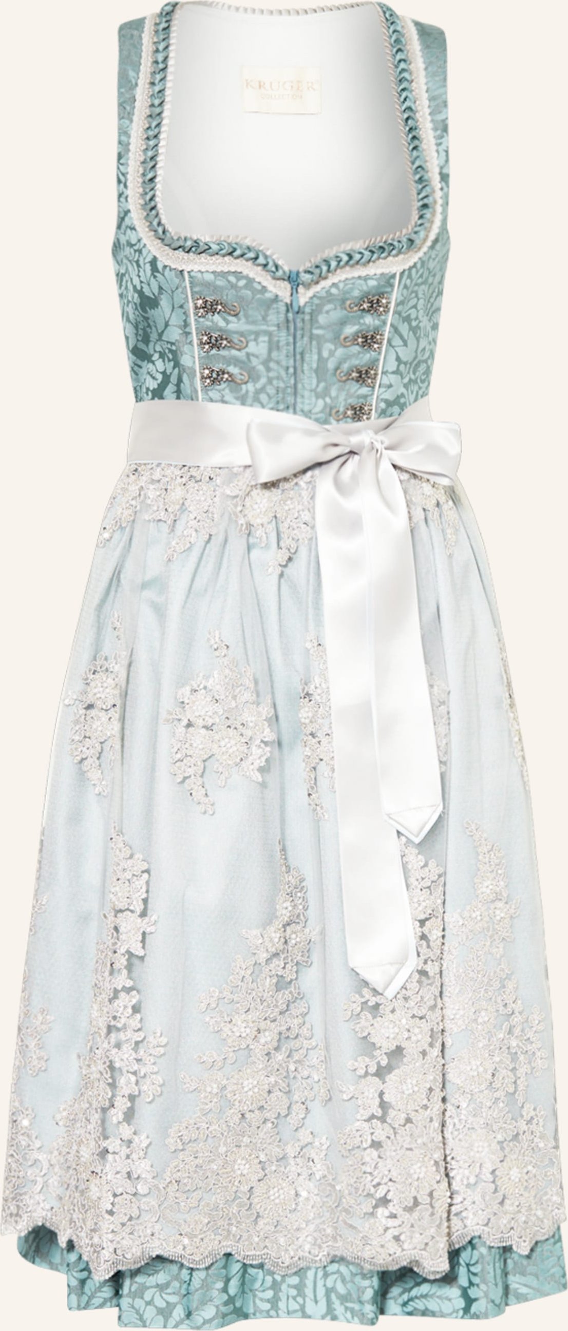 Thumbnail - Krüger Dirndl Jula Mit Schmucksteinen Und Perlen blau