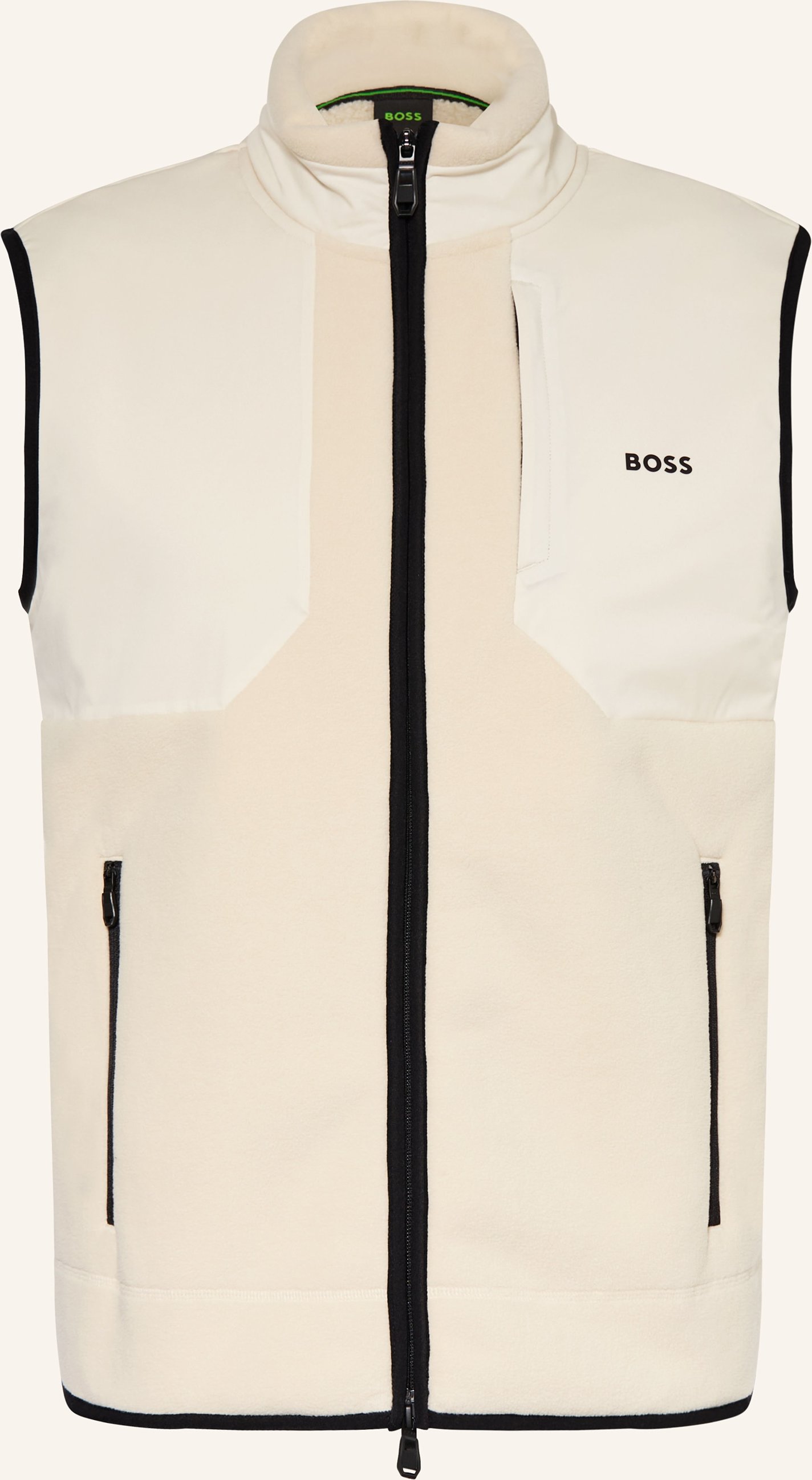 Boss Fleece-Weste Sveedy beige