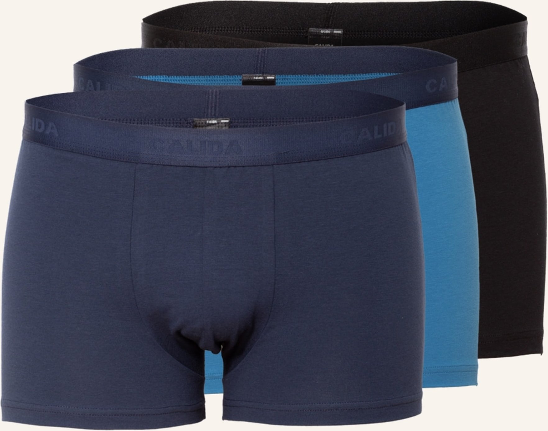 Thumbnail - Calida 3er-Pack Boxershorts Natural Benefit schwarz