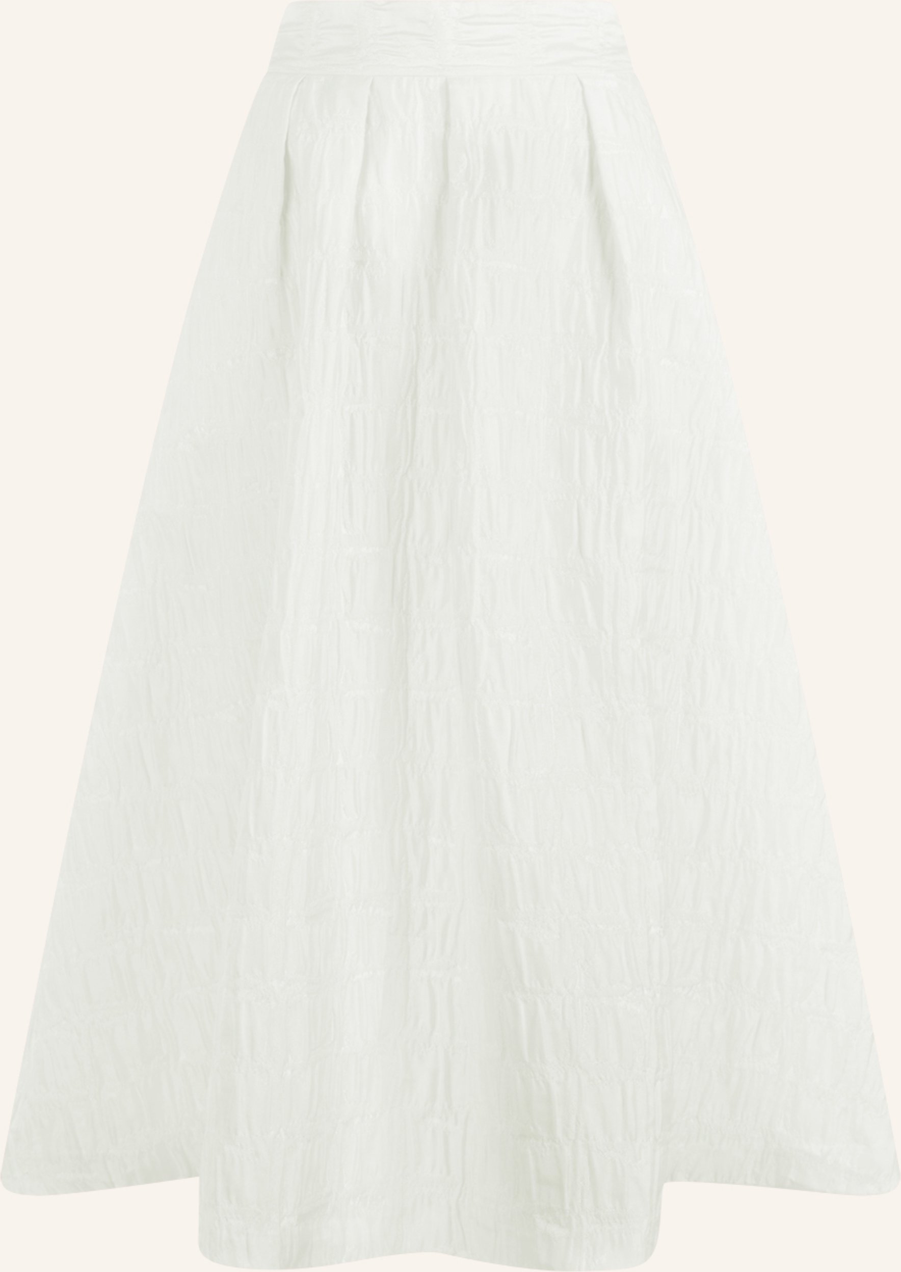 Apart Midi Jacquardrock weiss