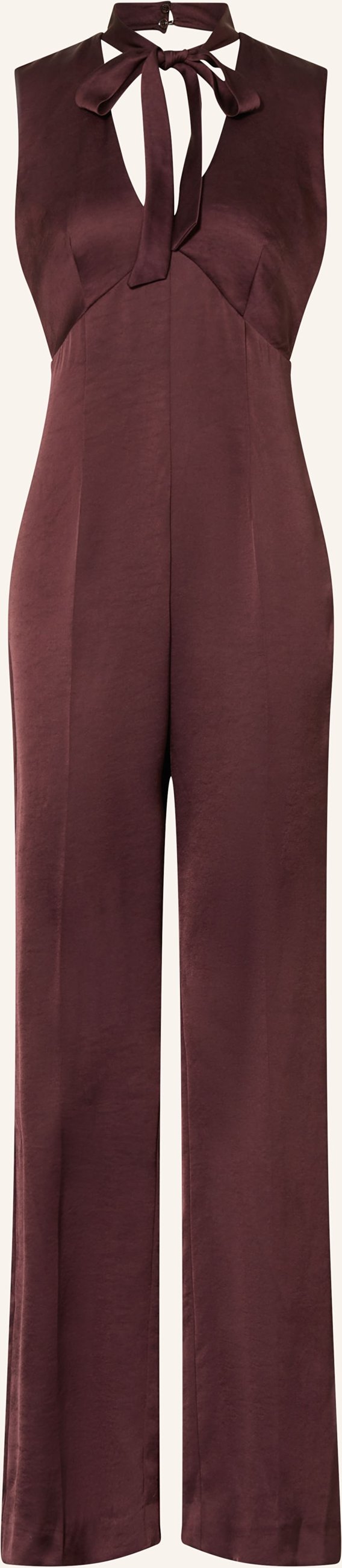 Claudie Pierlot Satin-Jumpsuit rot