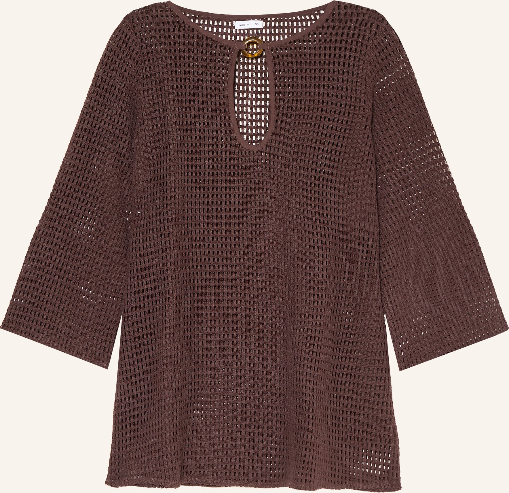 Mrs & Hugs Strandkleid braun