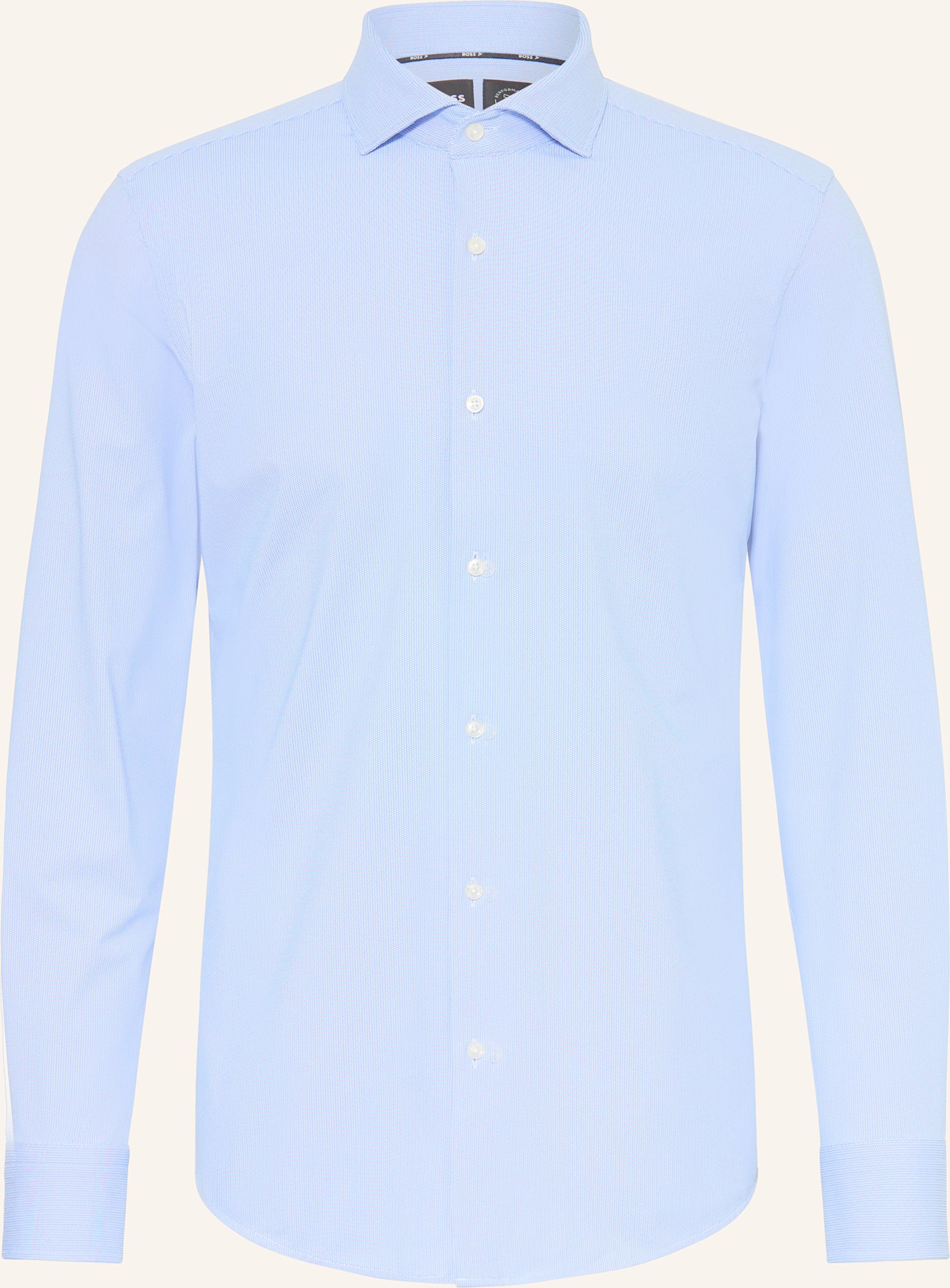 Boss Hemd Hank Spread Slim Fit blau