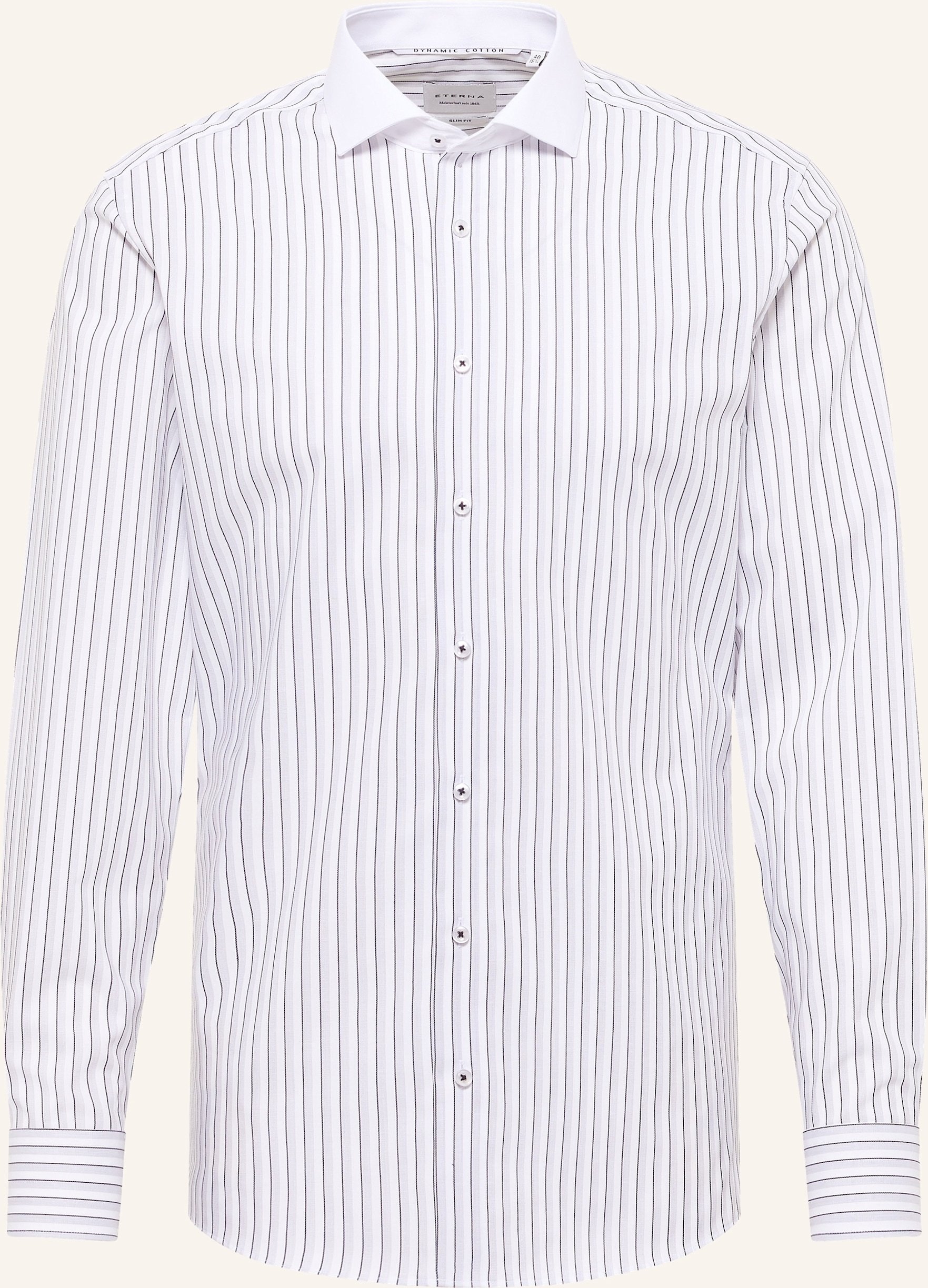 Eterna Hemd Slim Fit silber