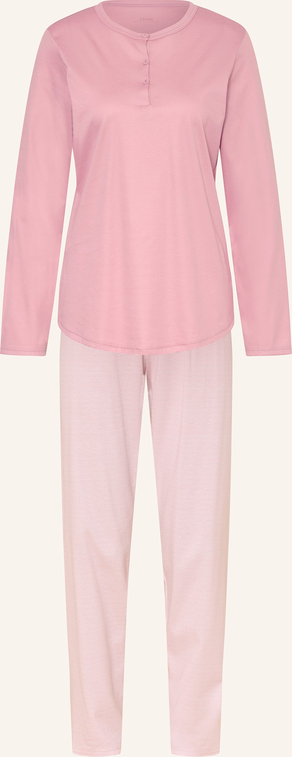 Thumbnail - Calida Schlafanzug Striped Dreams rosa