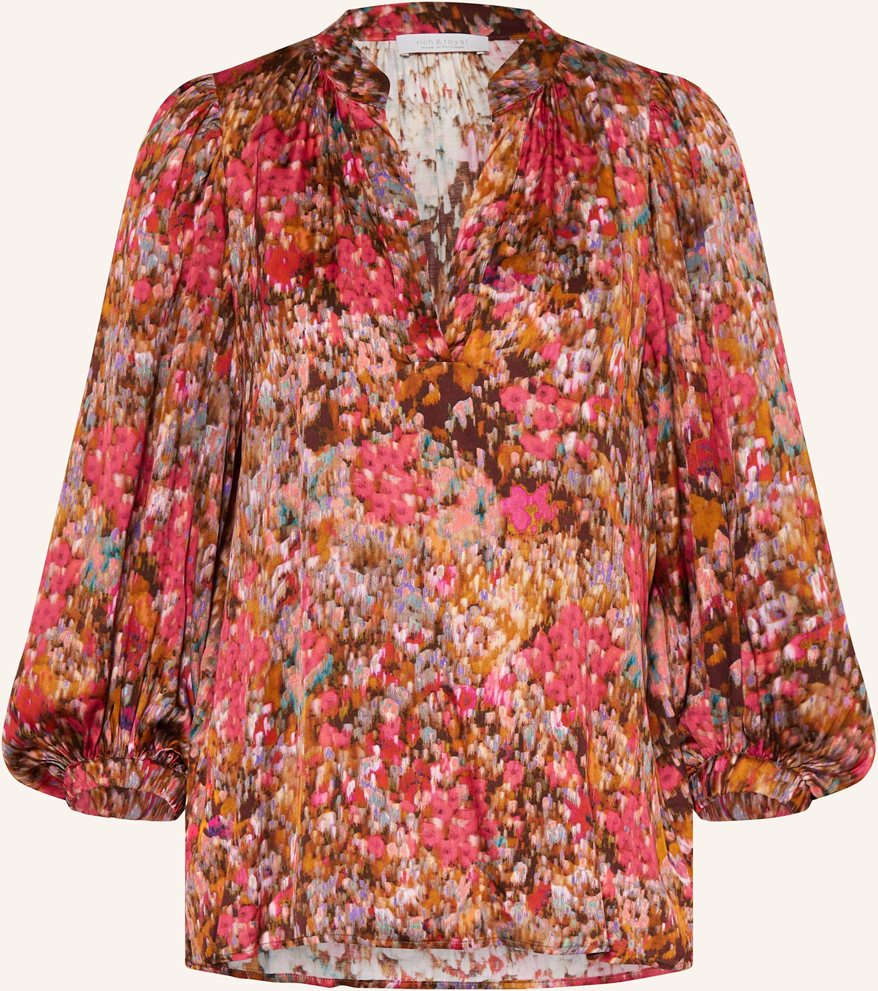 Thumbnail - Rich & Royal Satinbluse rot