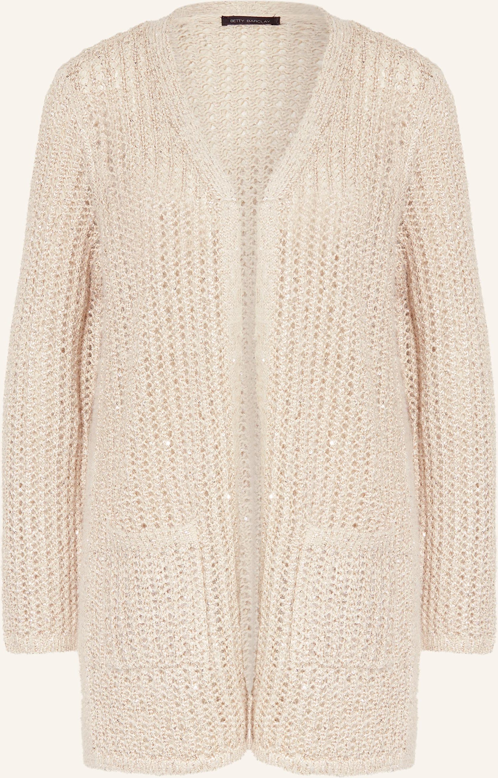 Betty Barclay Strickhülle Mit Pailletten beige