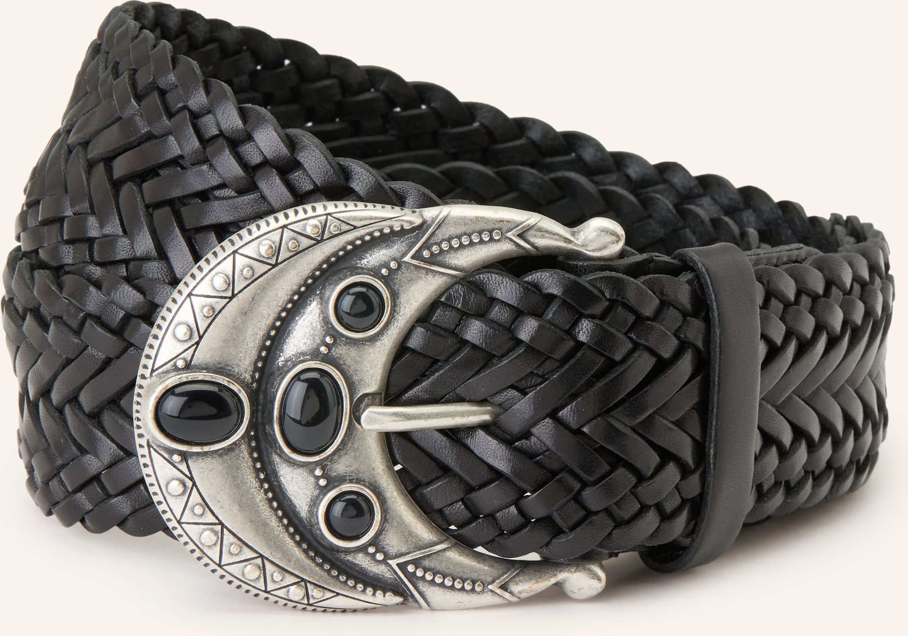 Ba&Sh Flechtgürtel Bolbi Aus Leder schwarz