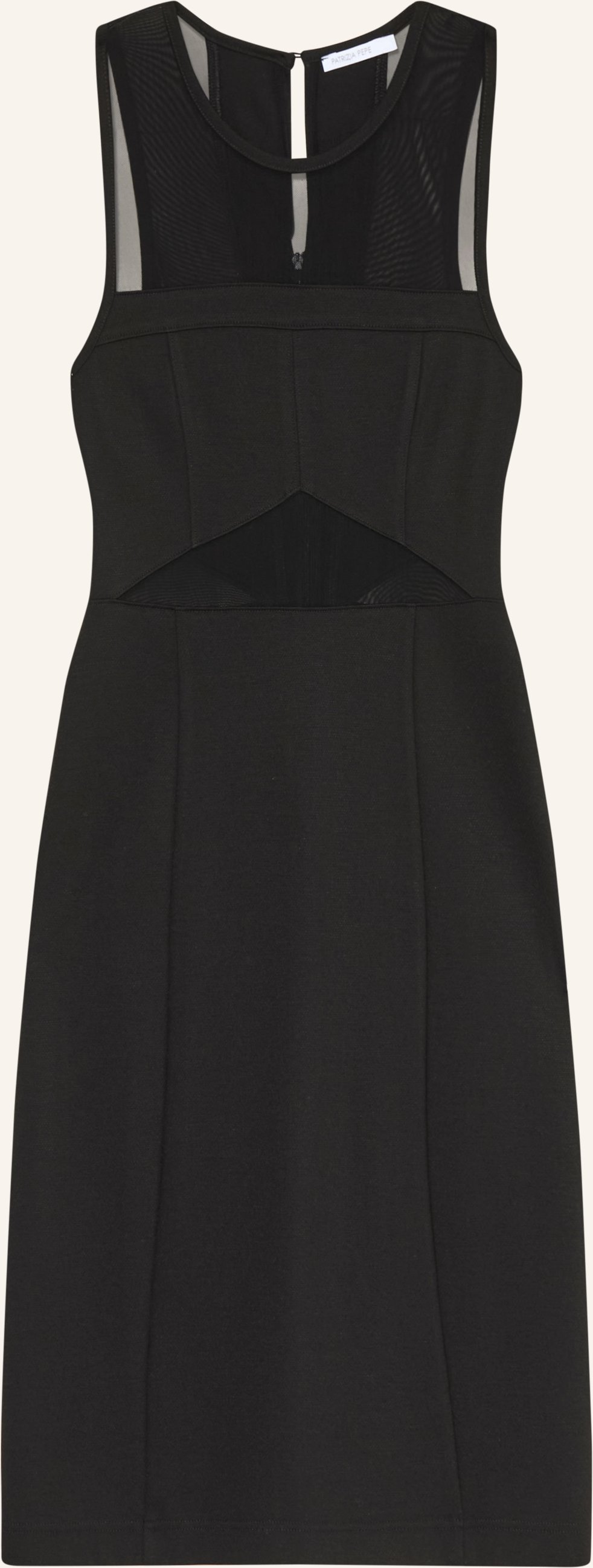 Patrizia Pepe Etuikleid Im Materialmix schwarz