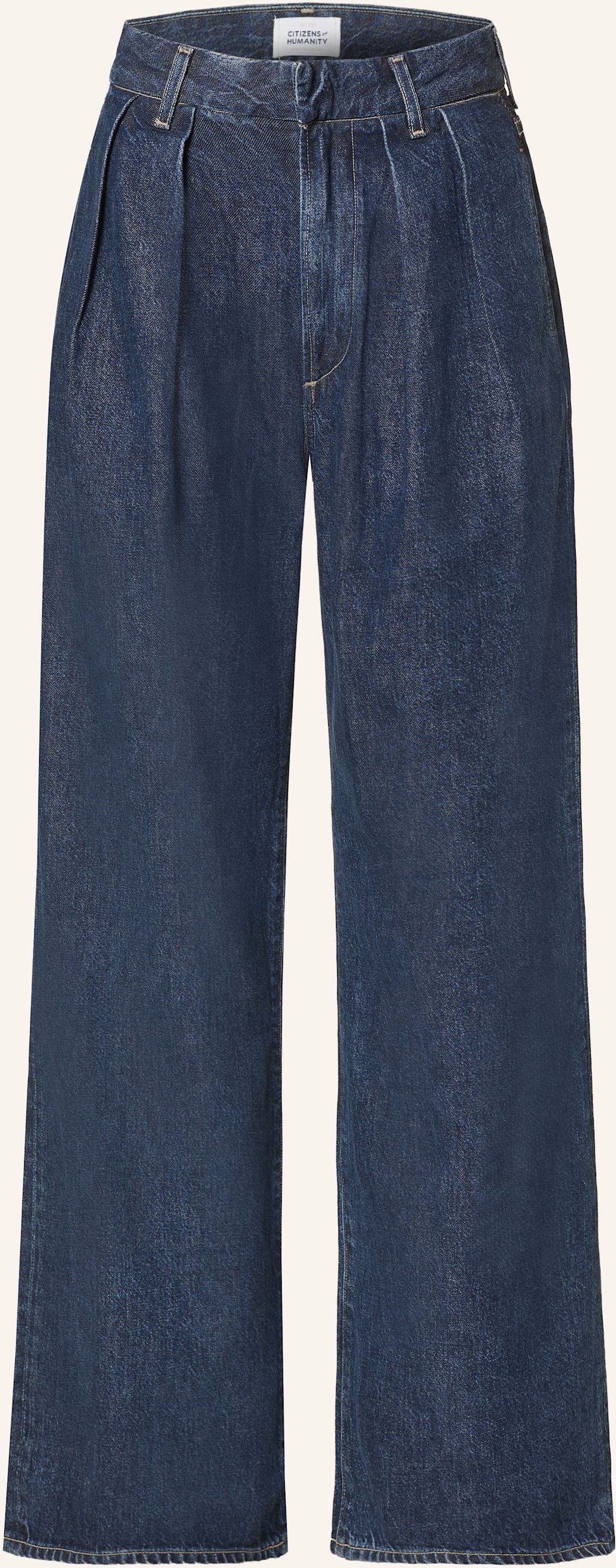 Citizens Of Humanity Wide Leg Jeans Petra Pleated Trouser blau