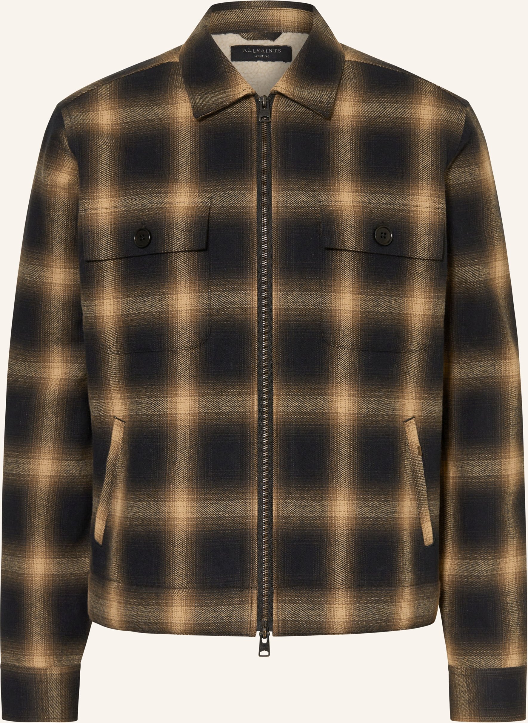 Allsaints Overjacket Mathers braun