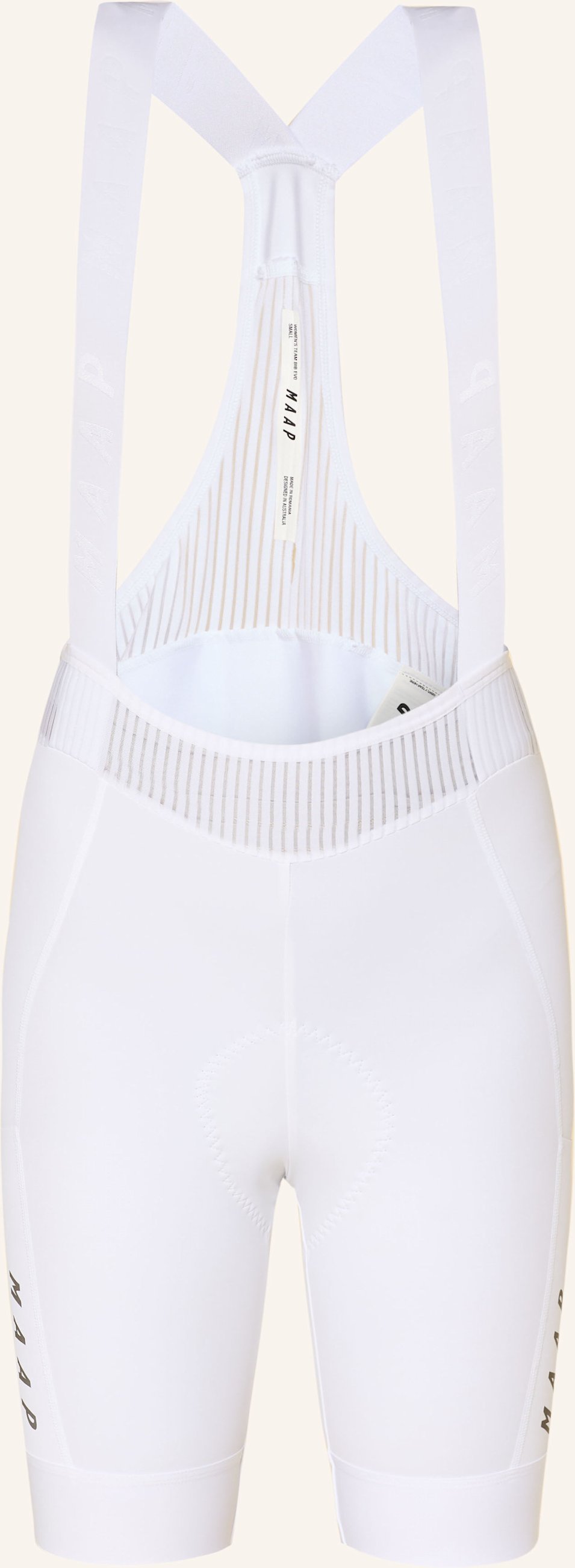 Thumbnail - Maap Radhose Team Bib Evo Cargo Mit Trägern Und Gepolstertem Einsatz weiss